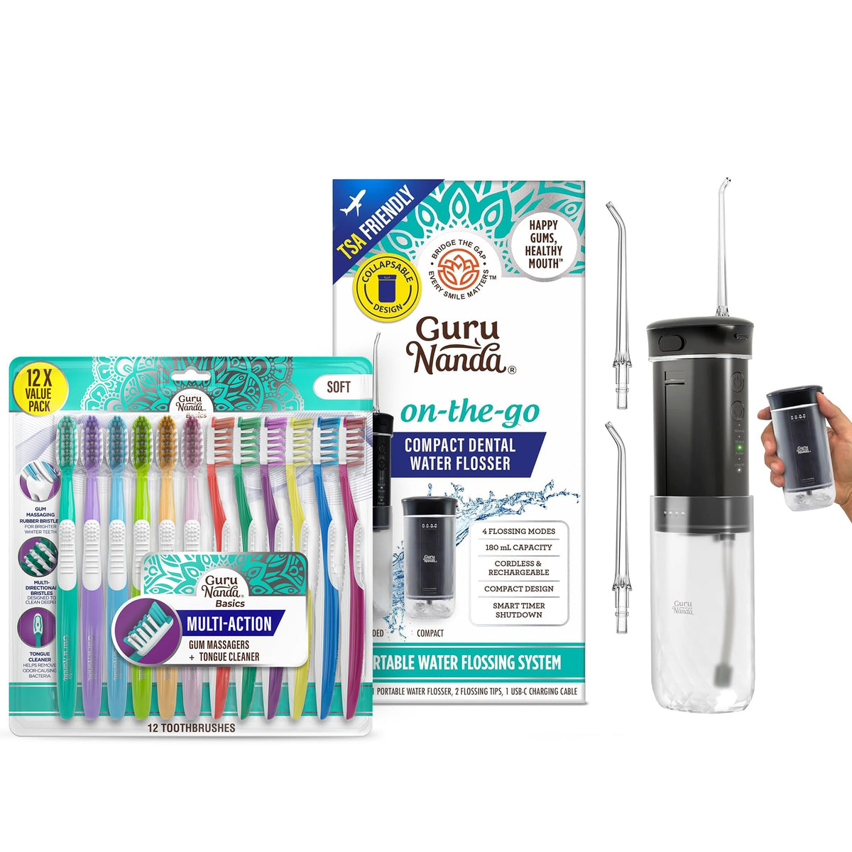 GuruNanda Deep Clean Oral Care Bundle Multi Action - GuruNanda Official Imagery - 2