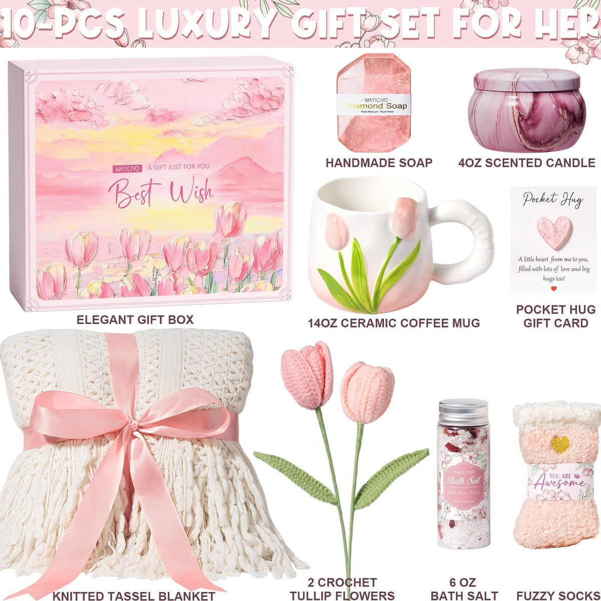 Birthday Gifts for Women Self Care Set Get Well Soon Gift - MAYICIVO Official Imagery - 4