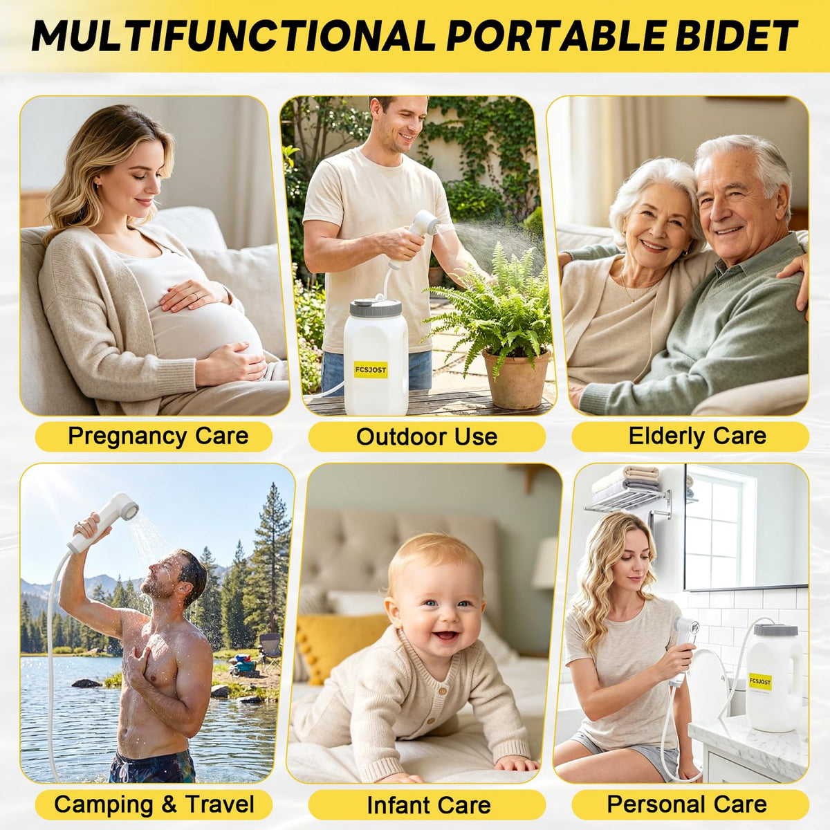 2 in 1 Portable Bidet for Travel Electric Handheld Bidet - FCSJOST Official Imagery - 8