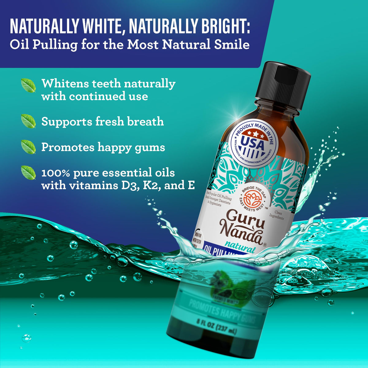 GuruNanda Total Smile Makeover Oral Care Kit Teeth Whitening - GuruNanda Official Imagery - 3