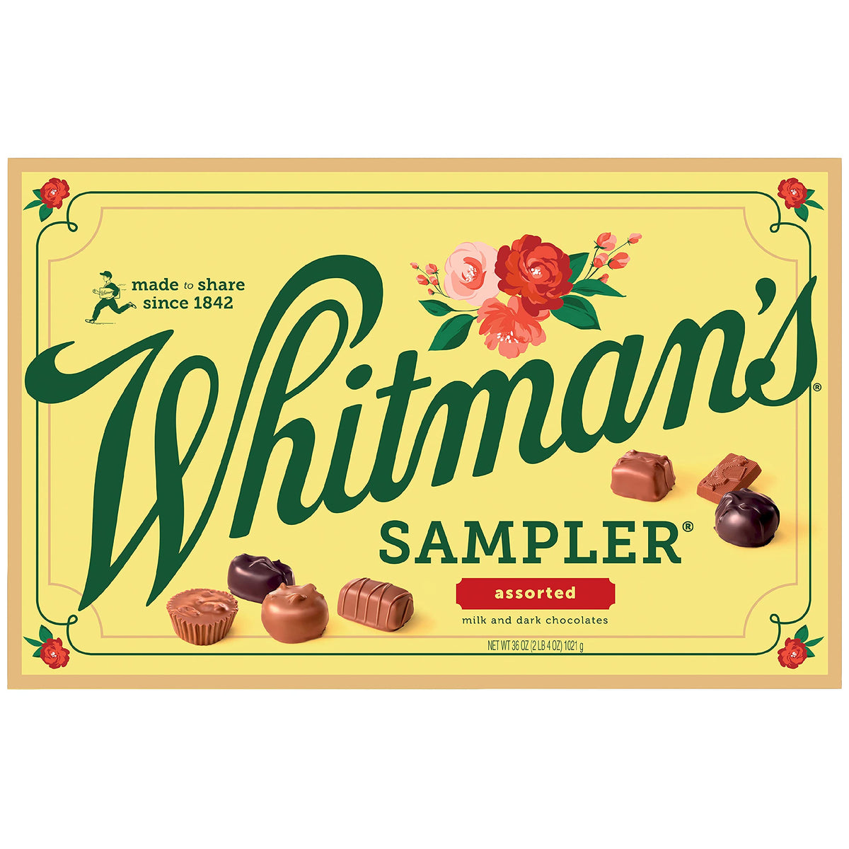 WHITMAN S SAMPLER Assorted Milk Dark Chocolate Candy Gift - Premium Selection Official Imagery - 2
