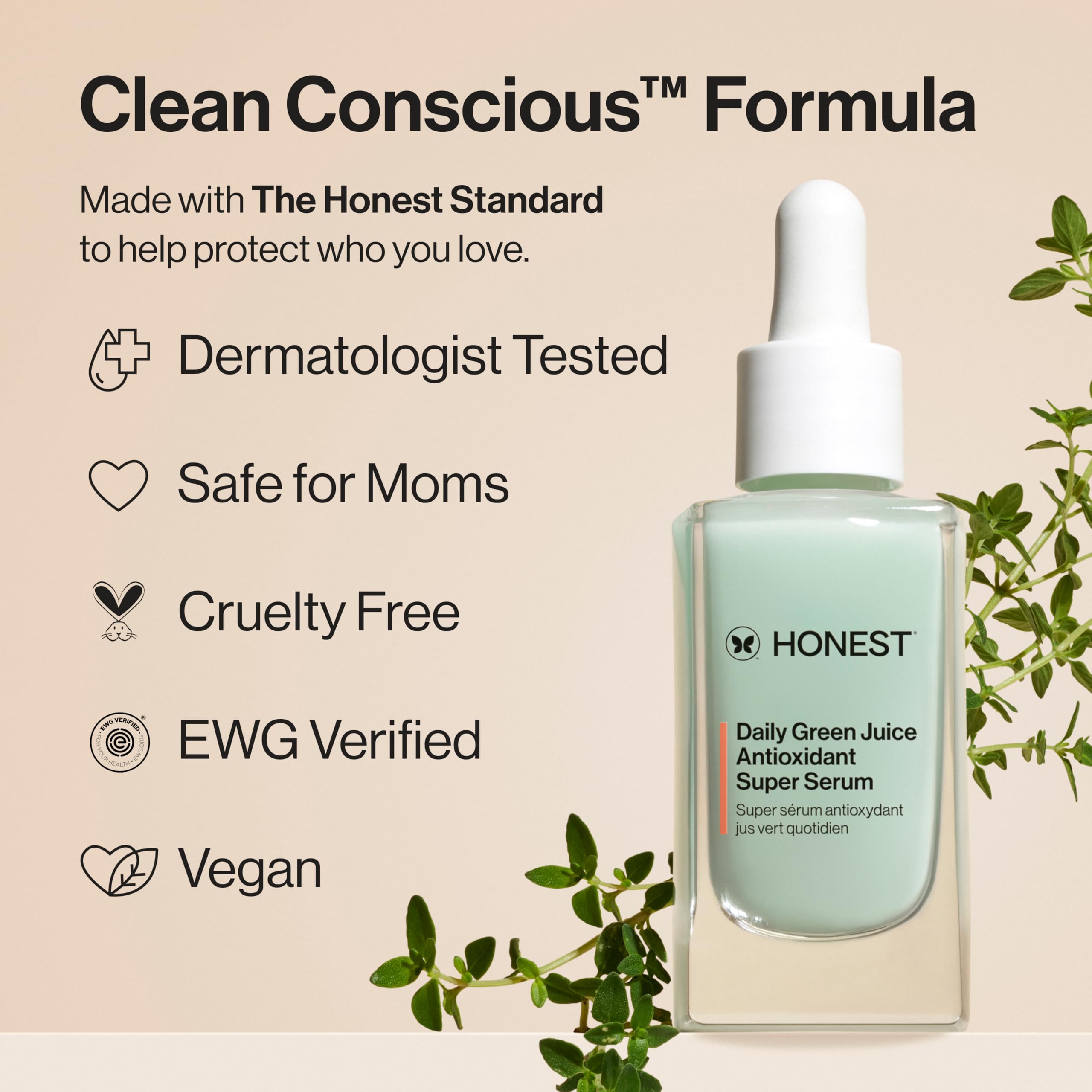 Honest Beauty Daily Green Juice Antioxidant Serum 1oz