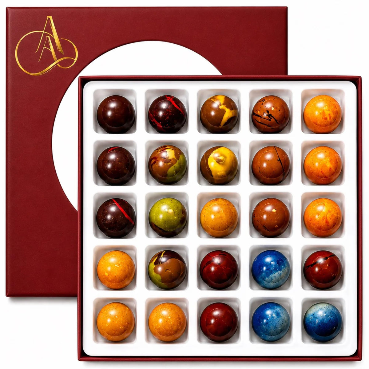 Andy Anand Chocolate Truffles Pralines Bonbons Box 25 Pcs 8 - ANDY ANAND CHOCOLATIER Official Imagery - 2
