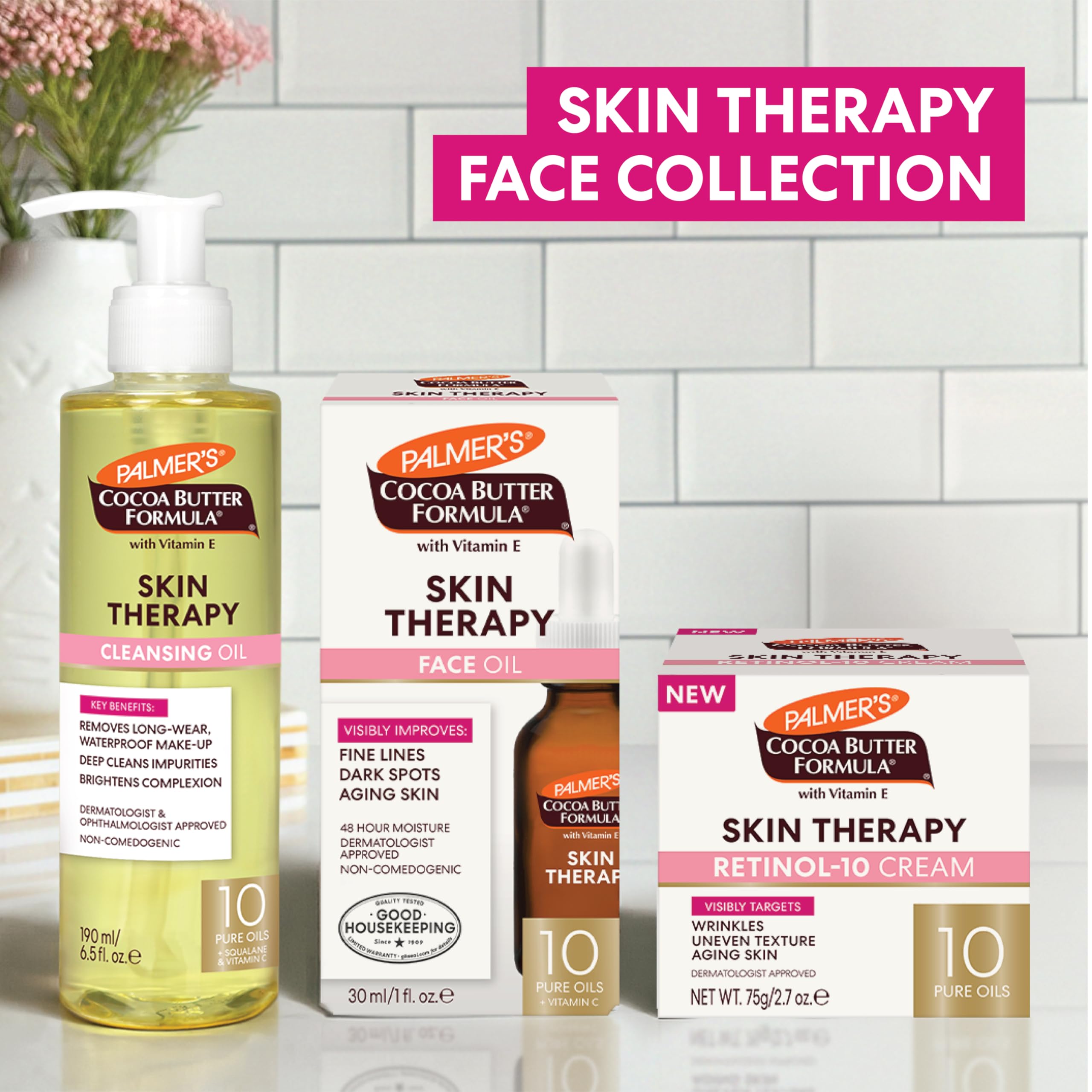 Palmer's Skin Therapy Face Oil, Moisturizing Cocoa Butter Formula (1 Fl Oz)