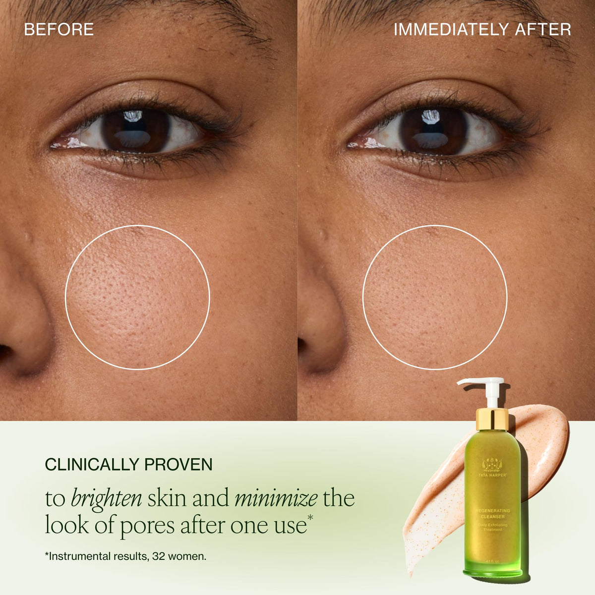 Tata Harper Regenerating Cleanser | Daily Face Wash & Gentle Exfoliator – alternate angle