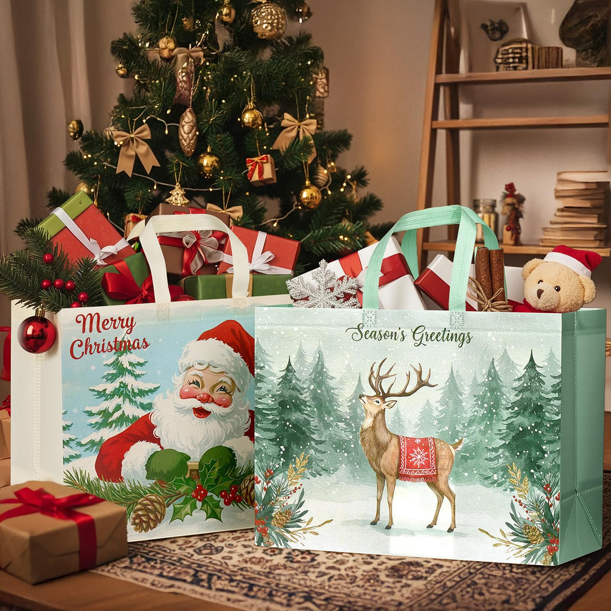 YANGTE 36 Pack Extra Large Christmas Gift Bags with Handles - YANGTE Official Imagery - 5