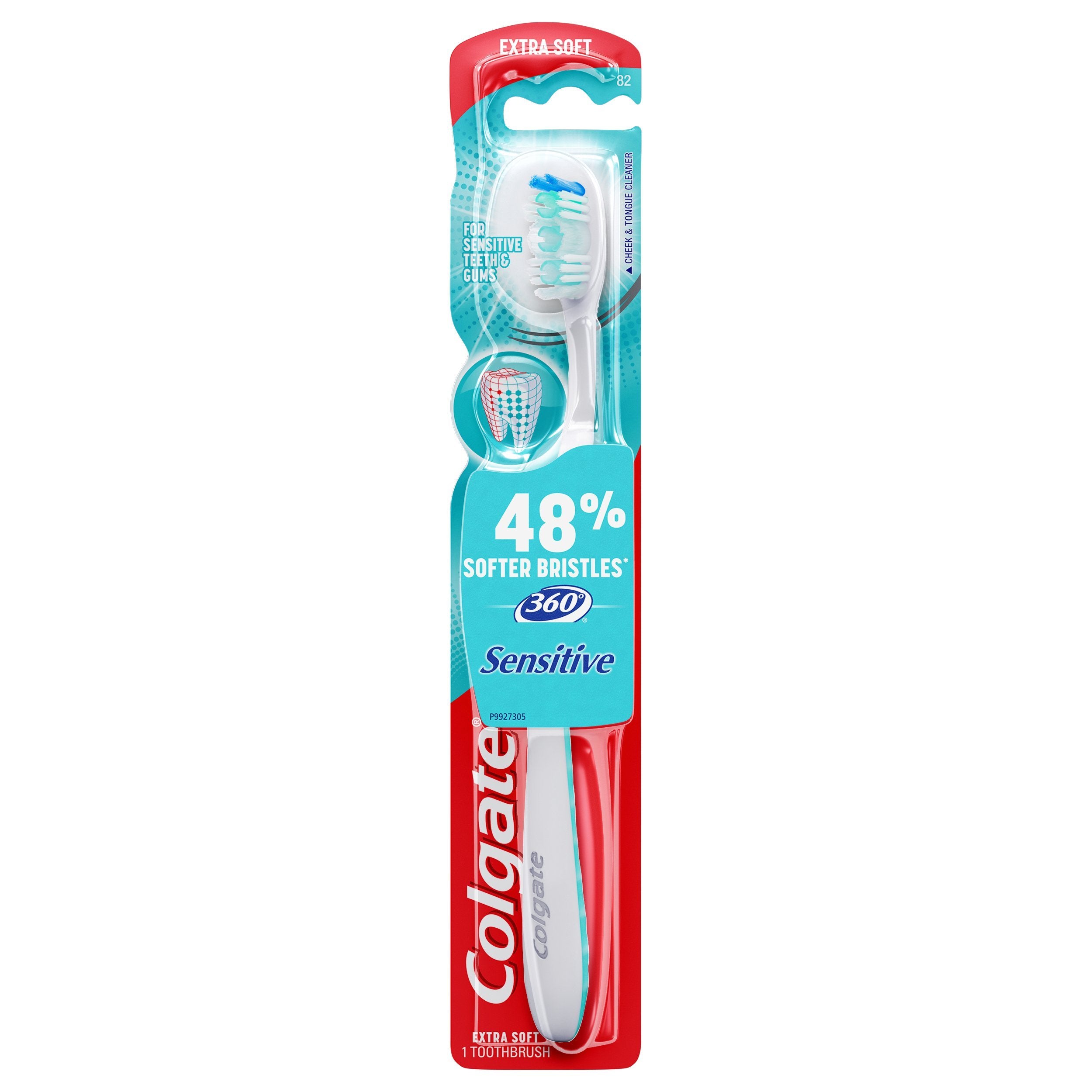 Colgate 360° Enamel Health Extra Soft Toothbrush for Sensitive - Product Imagery