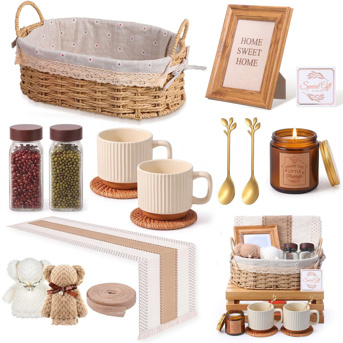 17 Pcs New House Gift Basket Housewarming Closing Gifts - RimCereal Official Imagery - 1
