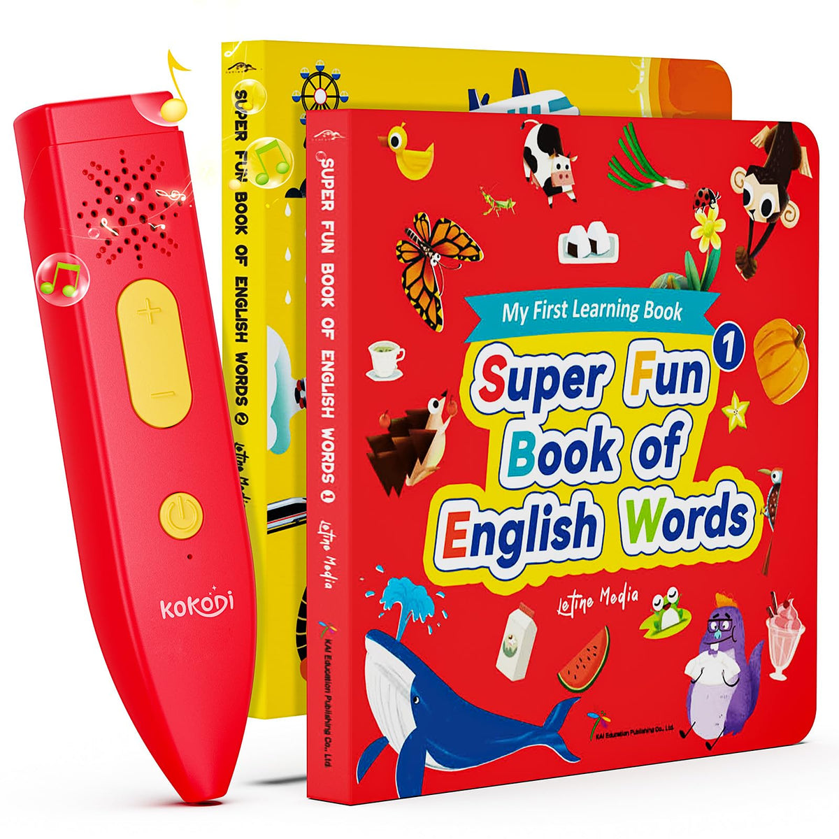 KOKODI Talking Pen Books Sets, Interactive Audio Sound Books Kids Learning Electronic Toys for Boys Girls, Autism Sensor