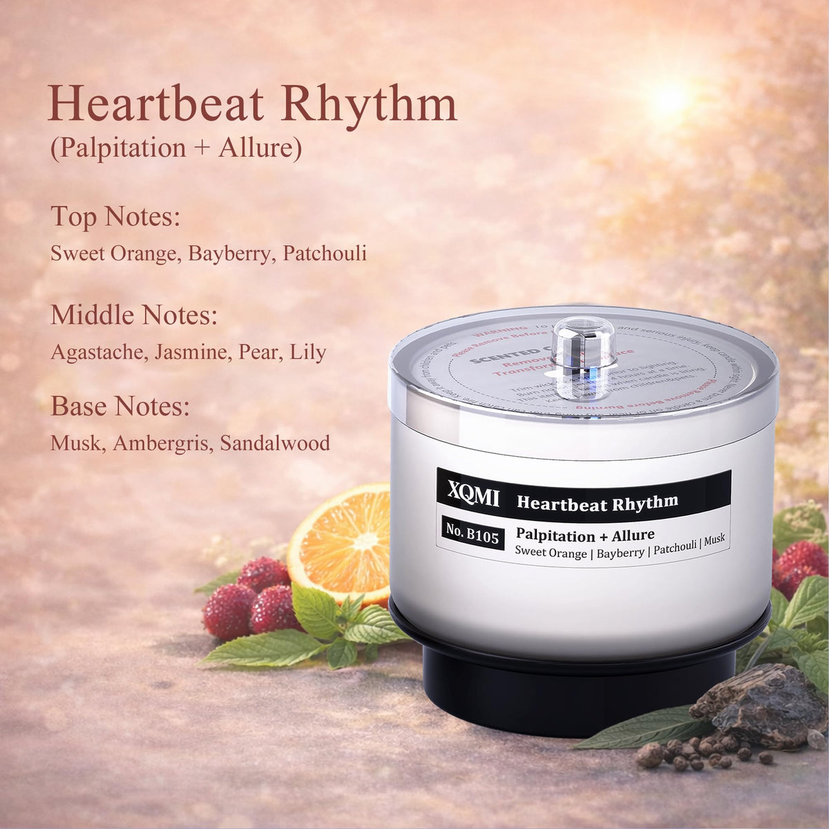 Smart Scented Candle Aromatherapy Candles for Home 4 Pack - XQMI Official Imagery - 3