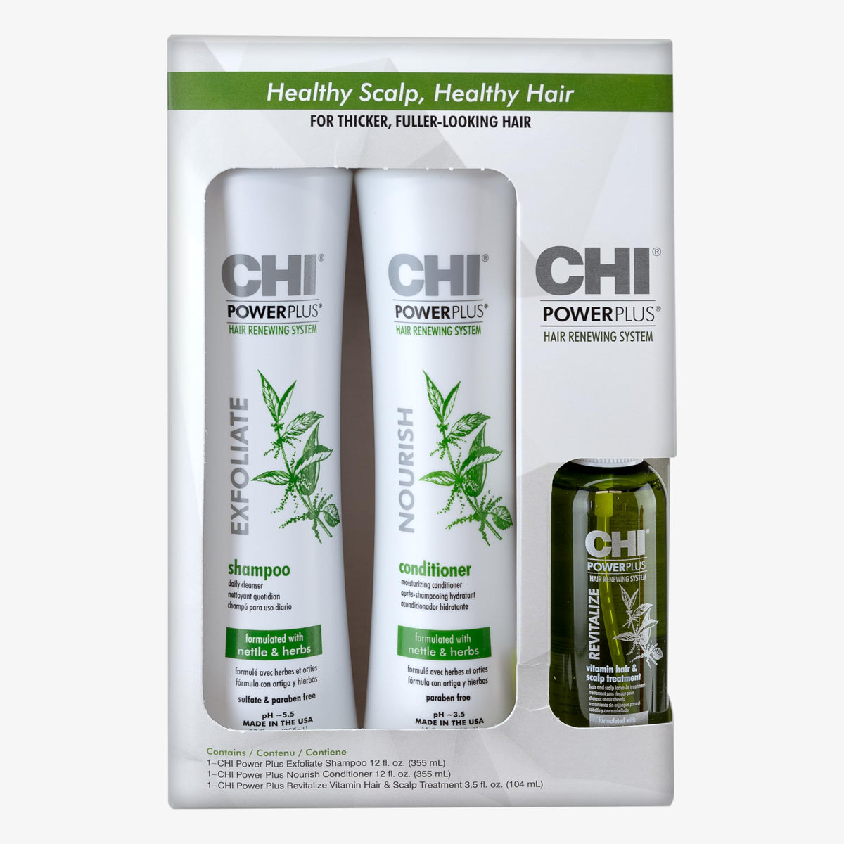CHI PowerPlus Renewing Haircare Starter Kit, Healthy Hair Renewal System – product photo (Shampoo &amp; Conditioner Sets
