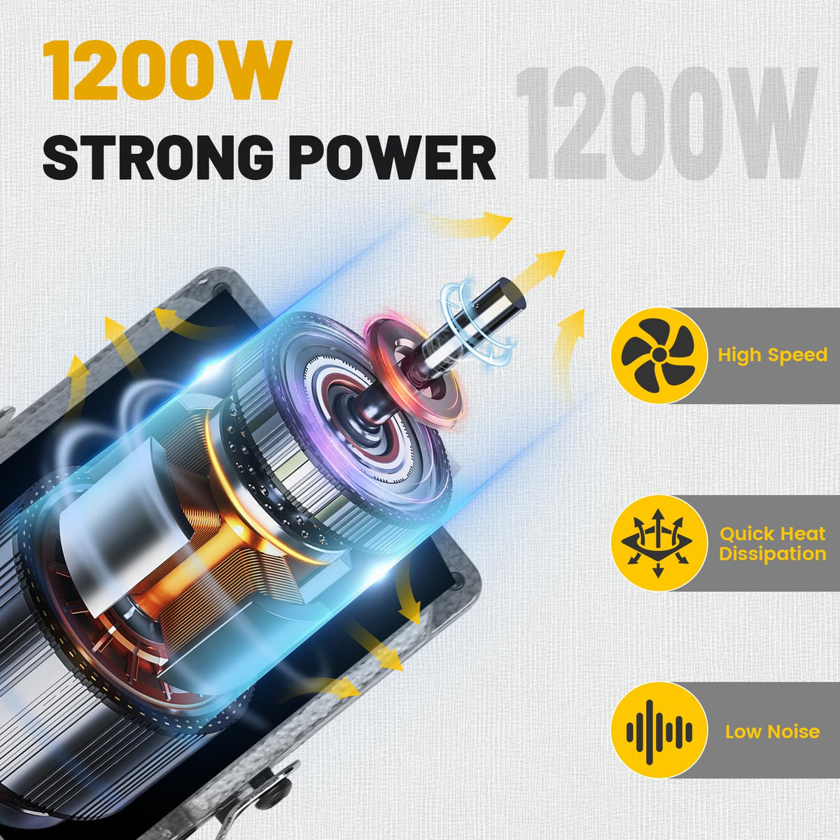 1200W 30000RPM Rotary Tool Electric Flex Shaft Rotary Tool - Enkreefi Official Imagery - 6