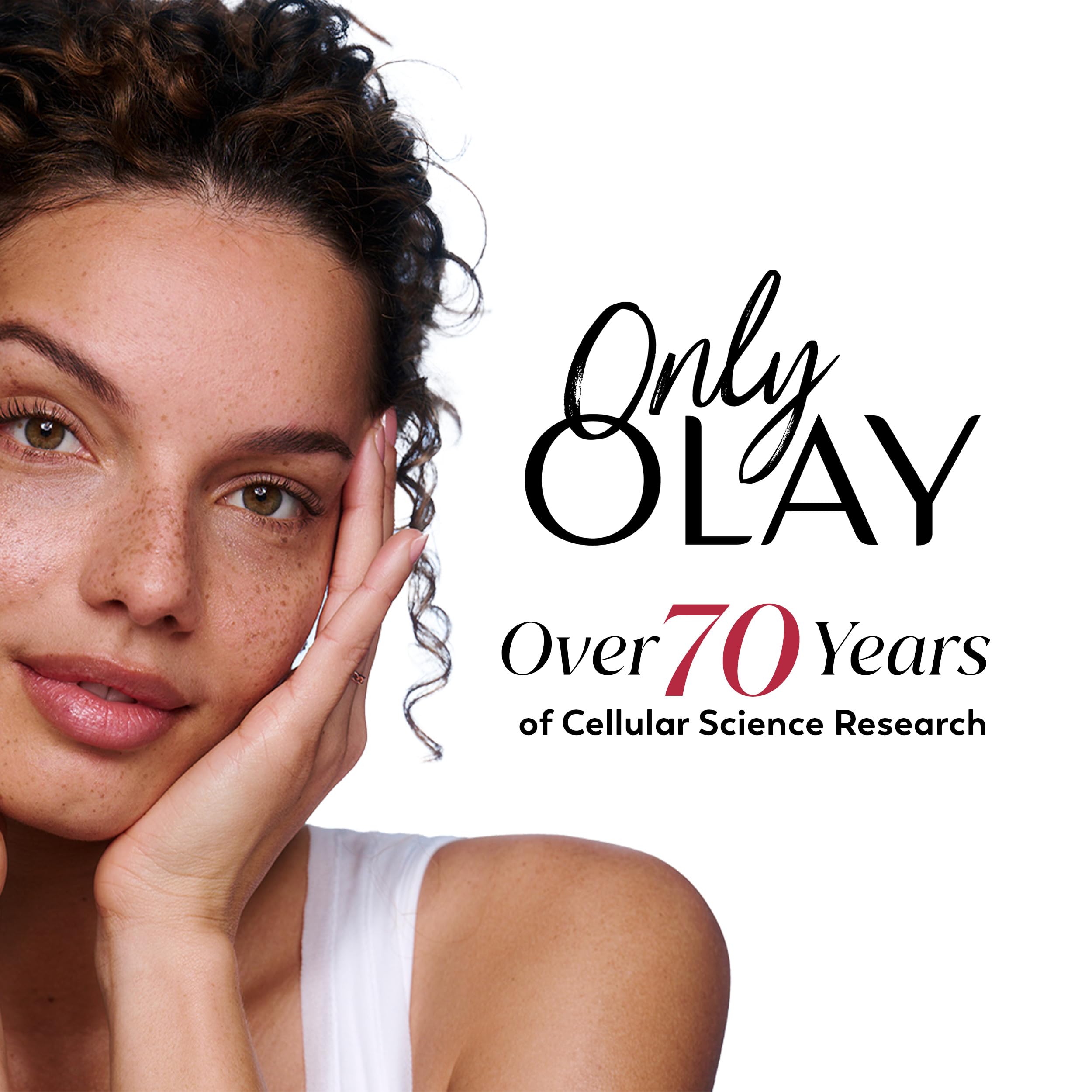 Olay Super Cream with SPF 30 sunscreen in 1.7 oz jar, lightweight face moisturizer with niacinamide, vitamin C, and collagen peptides.