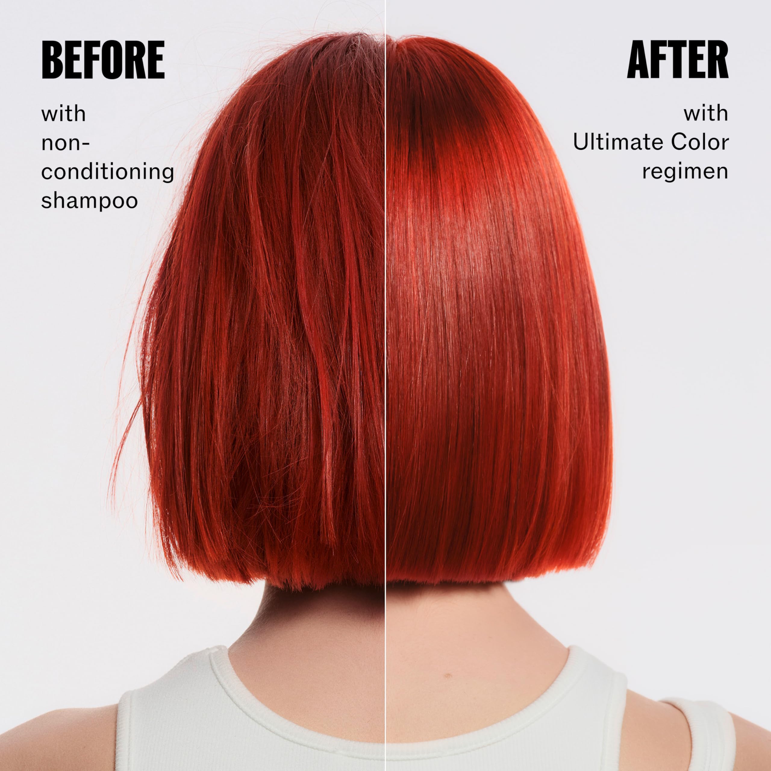 Wella Professionals Ultimate Color Shine Spray for smoother, shiny hair, styled in a sleek, professional setting