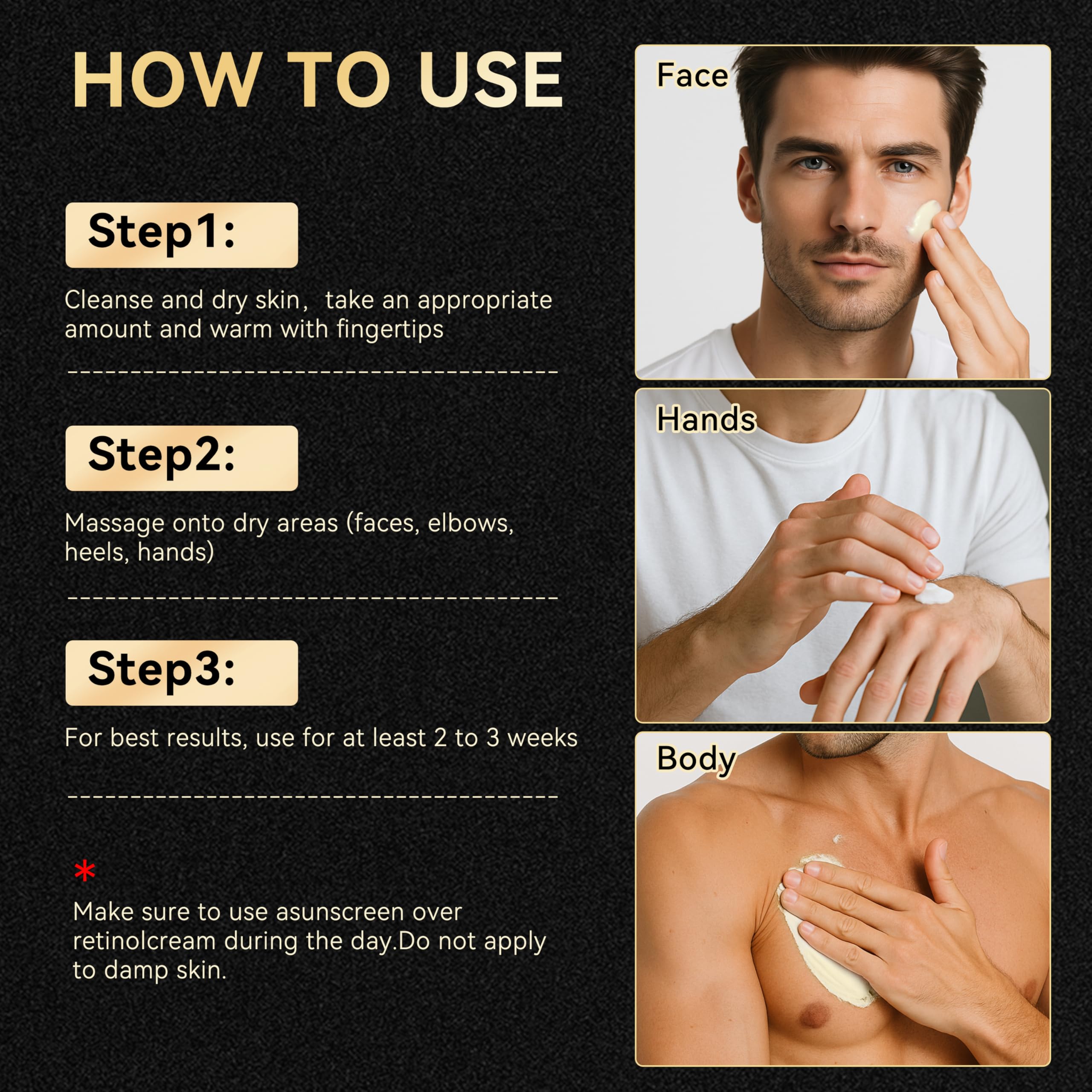 Men's Beef Tallow Face Cream – Retinol & Sandalwood