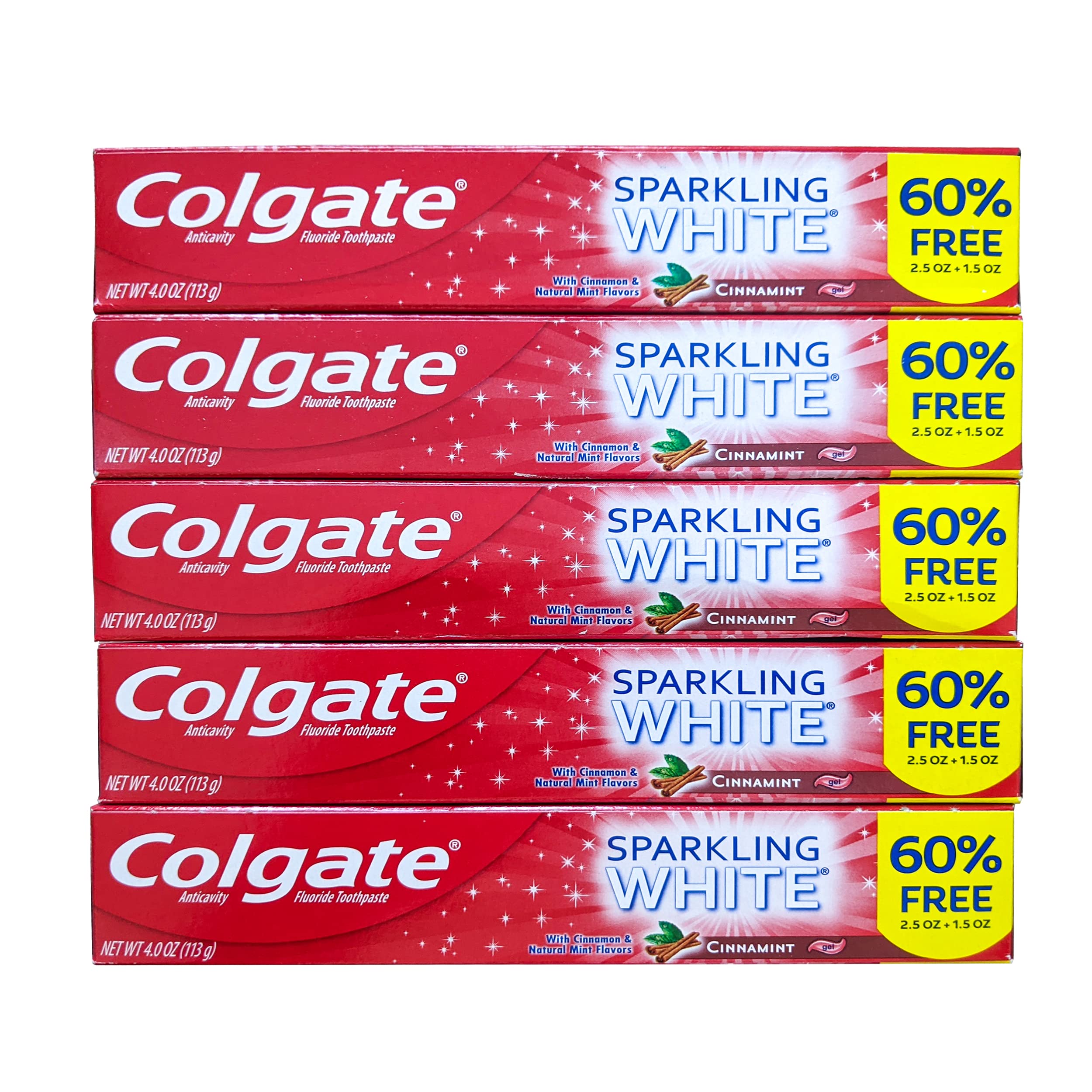 Colgate Cinnamint Fluoride Toothpaste with Cinnamon and Natural - Product Imagery