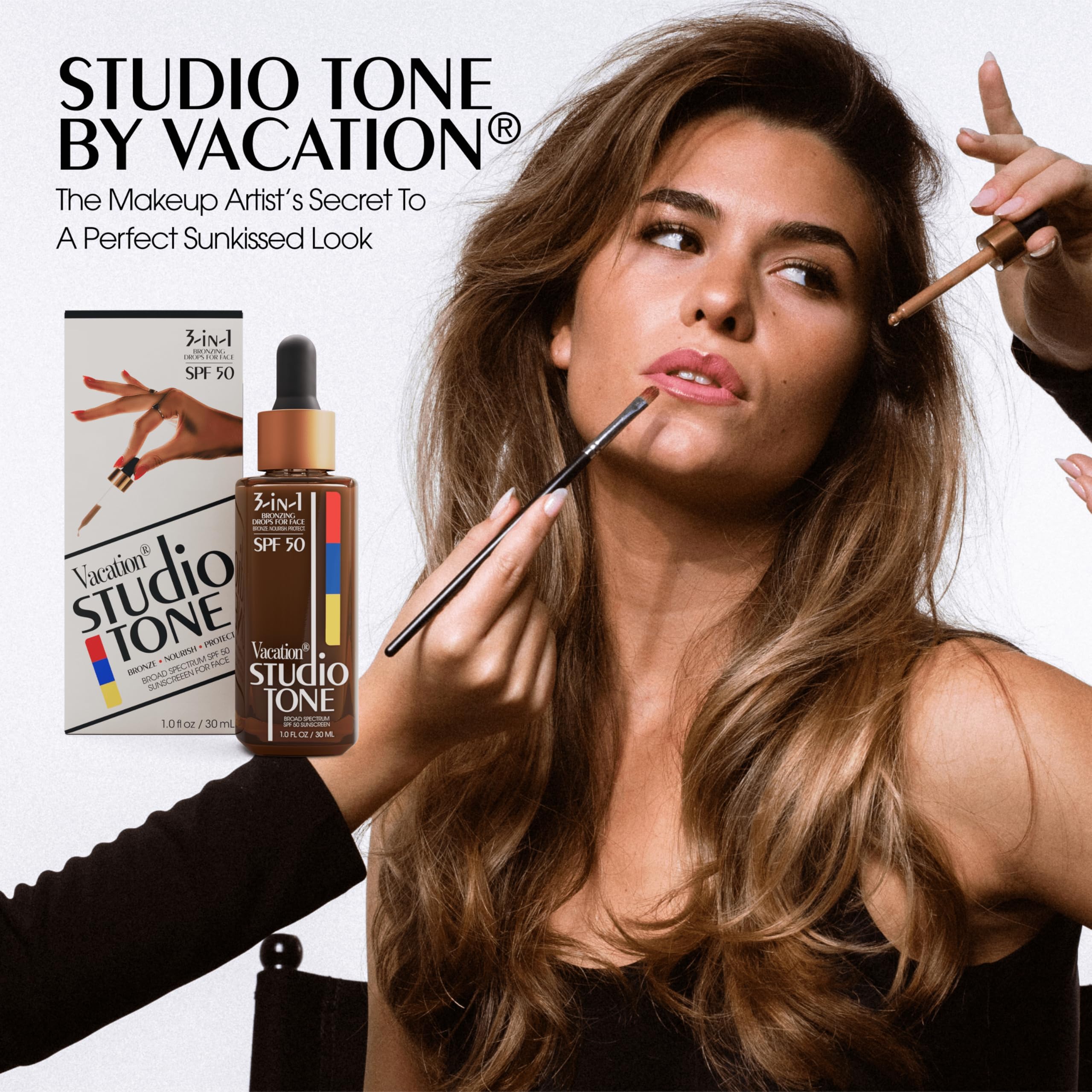 Vacation Studio Tone SPF 50 Bronzing Drops for Face, 1 Fluid Ounce