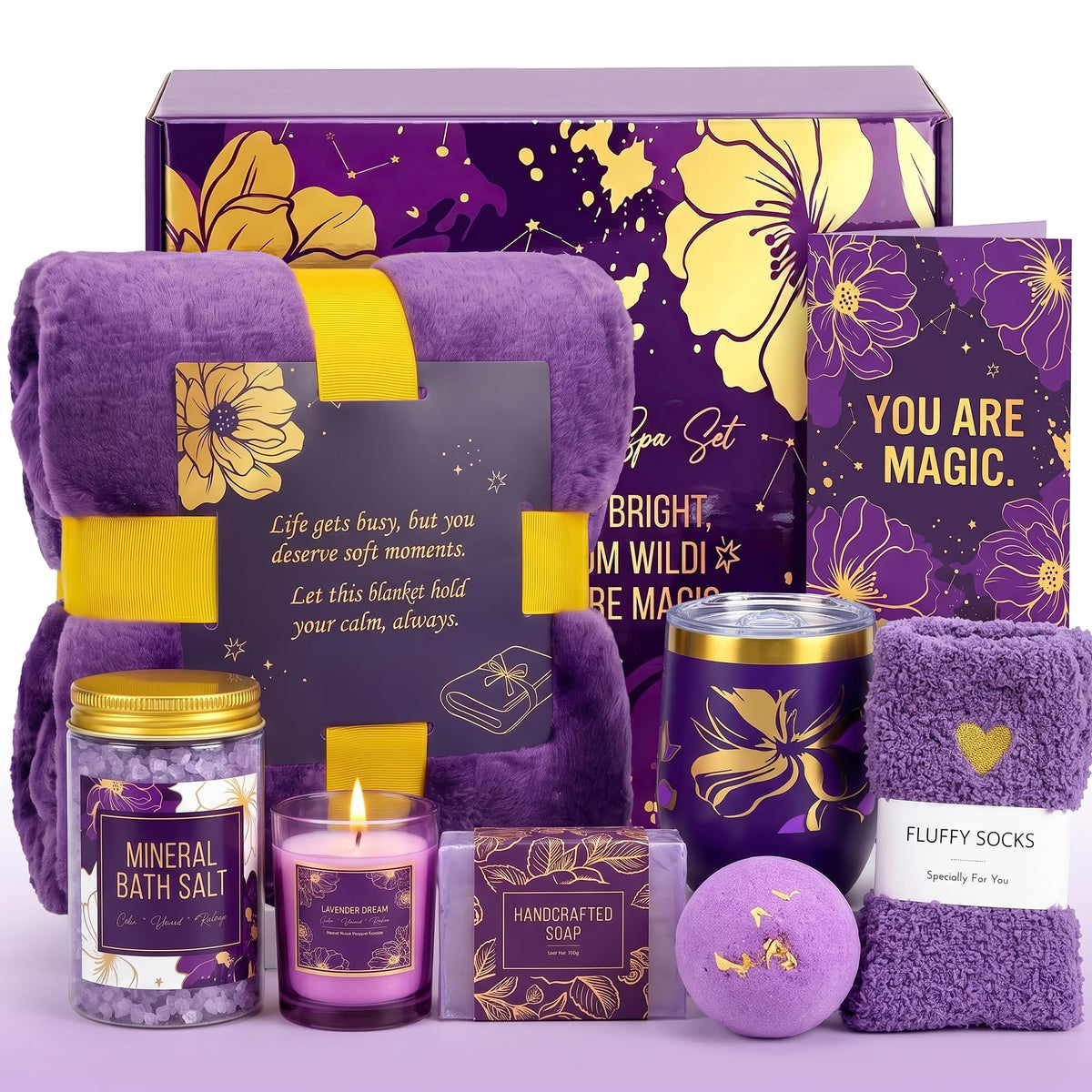Birthday Gifts for Women Christmas Spa Self Care Gift Basket - SNAFWNE Official Imagery - 2