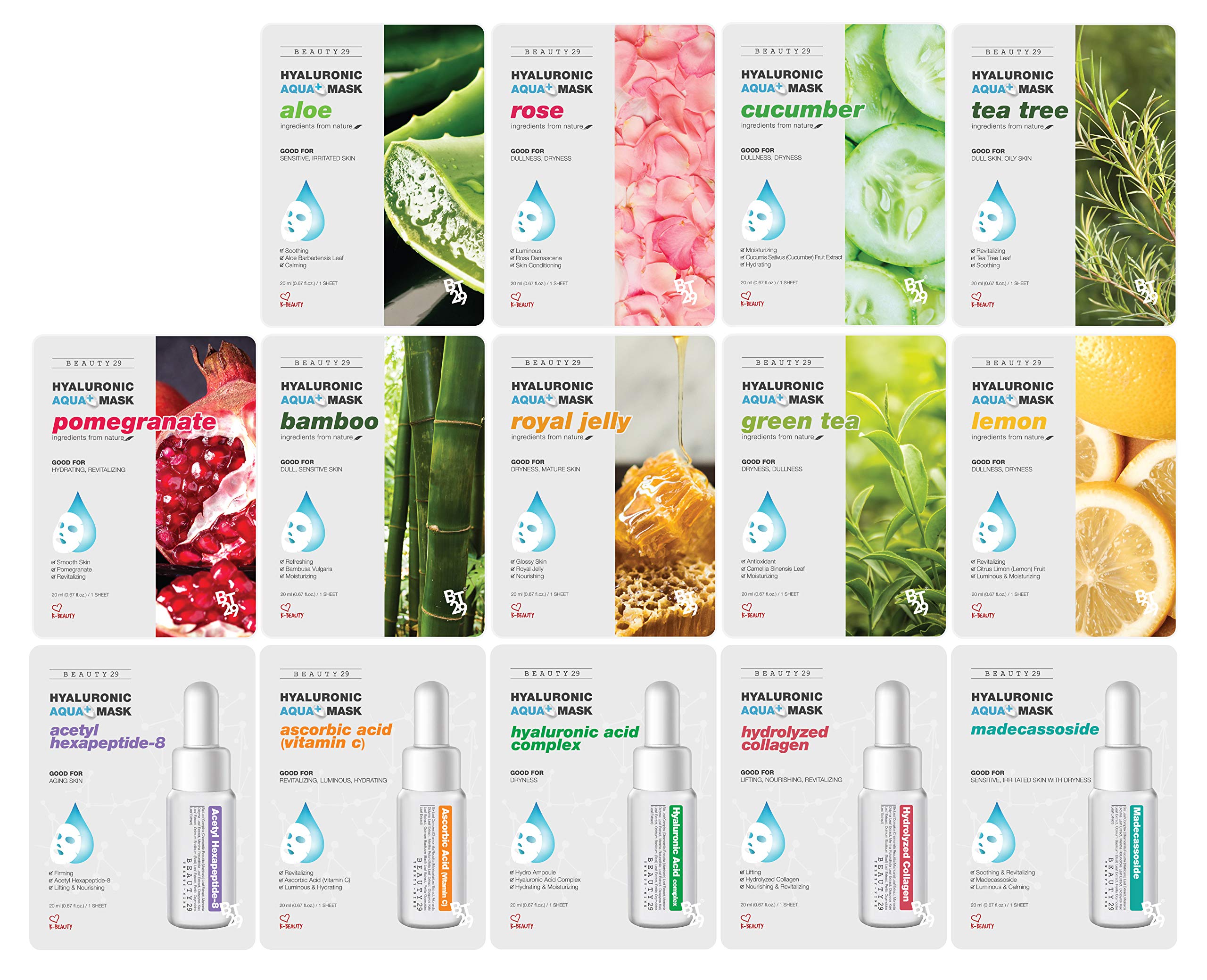 Hyaluronic Aqua Plus Essence Full Face Facial Sheet Mask 14 - Product Imagery