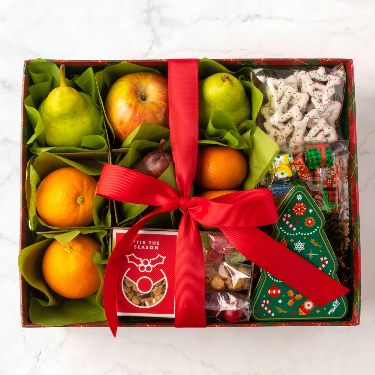 Holiday Chocolate Nuts Fresh Fruit Gift Basket - A Gift Inside Official Imagery - 7