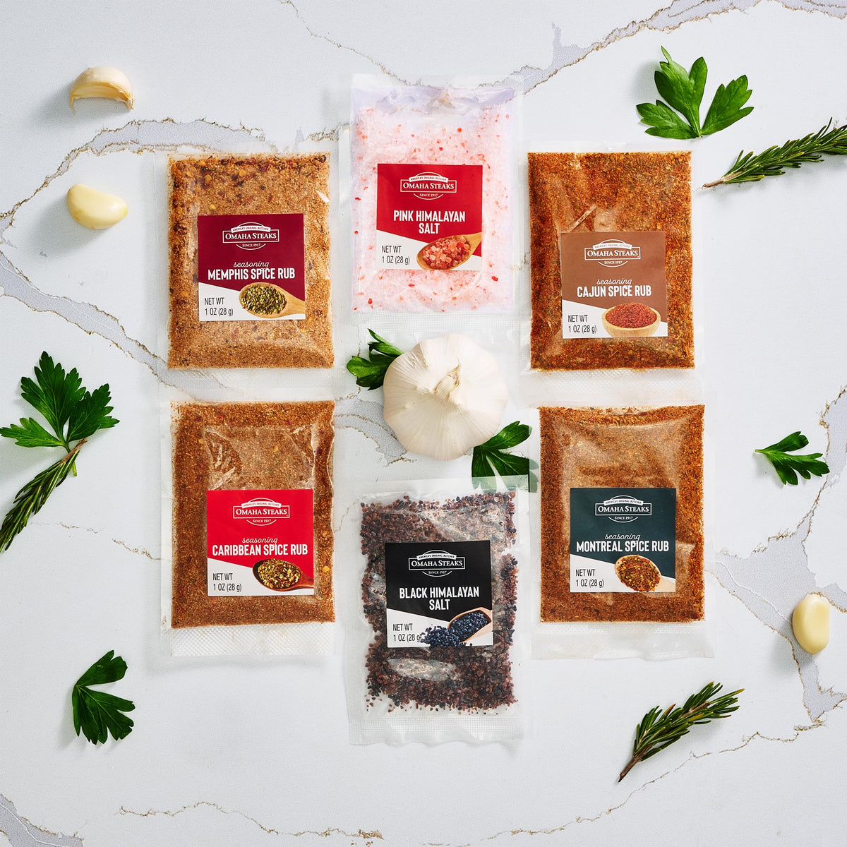 Omaha Steaks Grilling Gift Set Steak Plate BBQ Sauces - Thoughtfully Official Imagery - 7