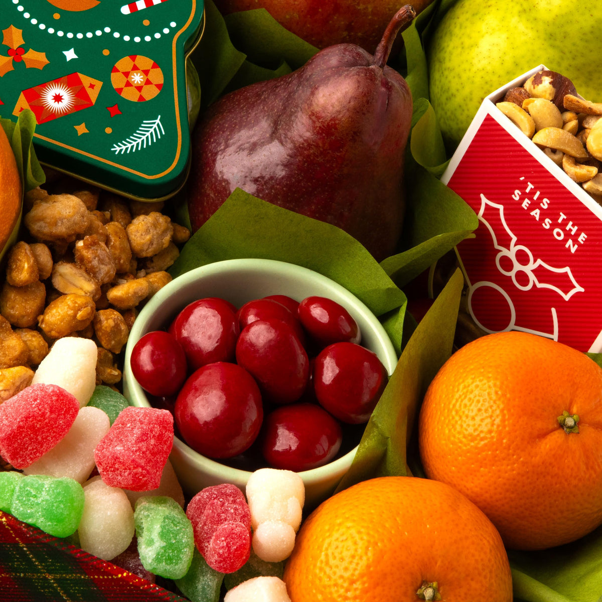 Holiday Chocolate Nuts Fresh Fruit Gift Basket - A Gift Inside Official Imagery - 4