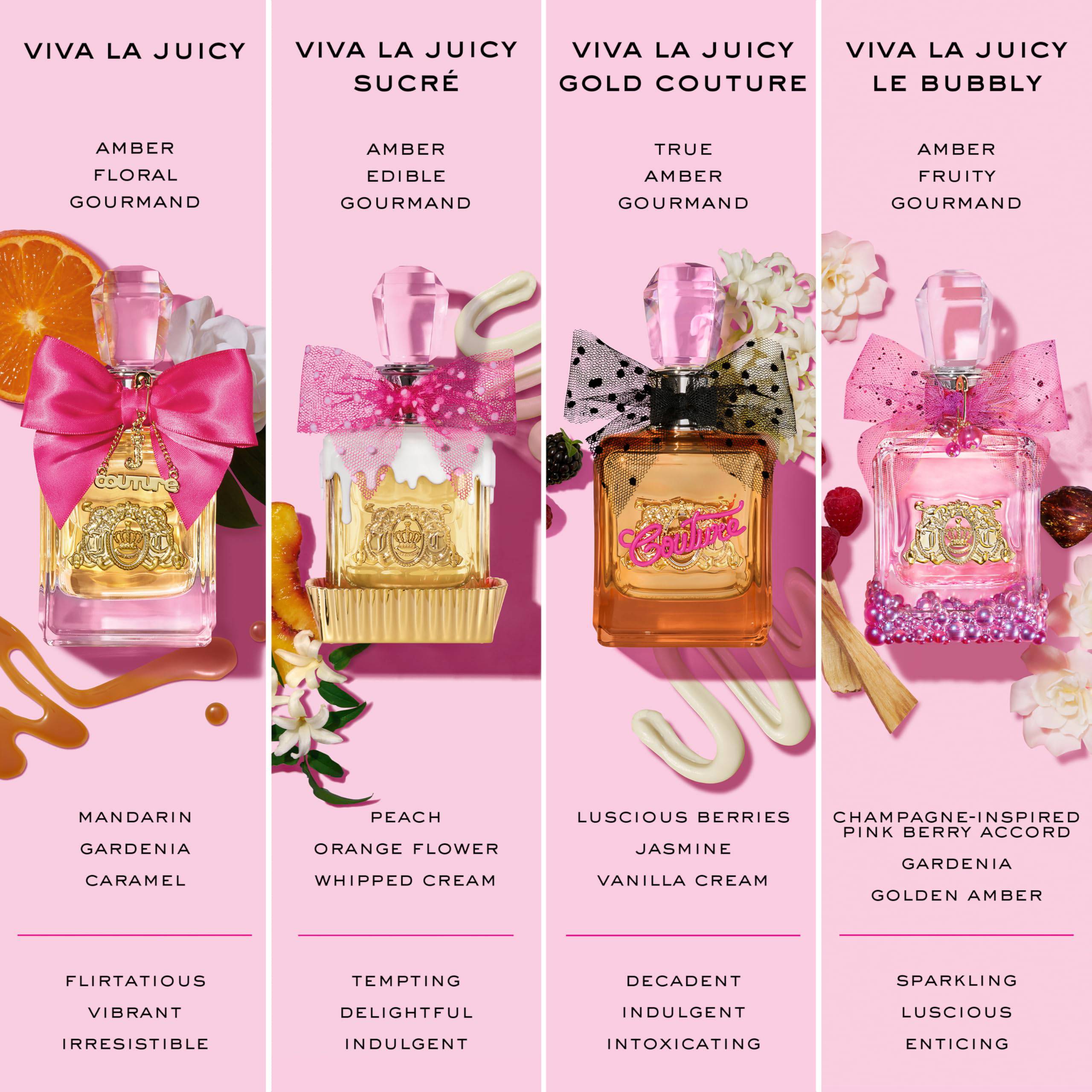Juicy Couture Viva La Juicy Eau de Parfum spray for women with a decorative bottle and floral design.