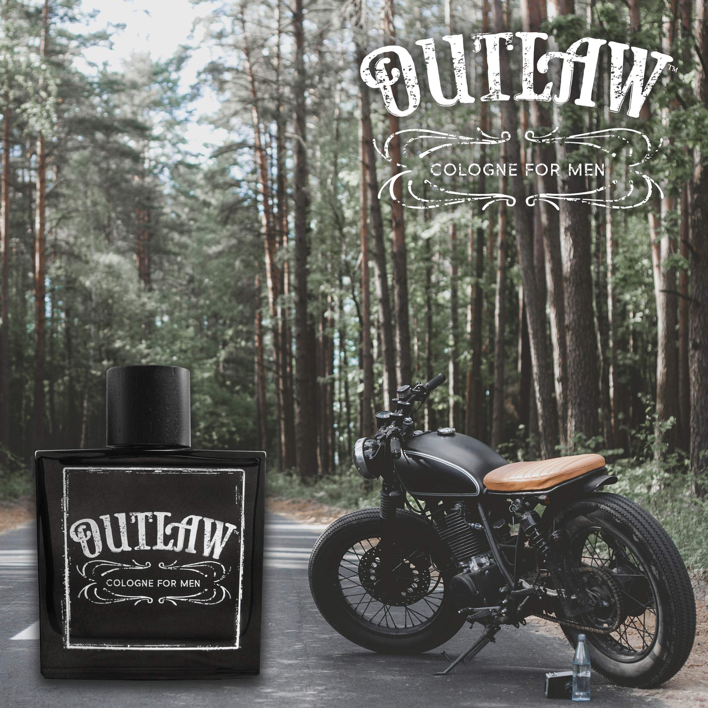 Tru Western Outlaw men's cologne bottle, 3.4 fl oz, with sleek design and label, showcasing the personal fragrance by Tru Fragrance Beauty.