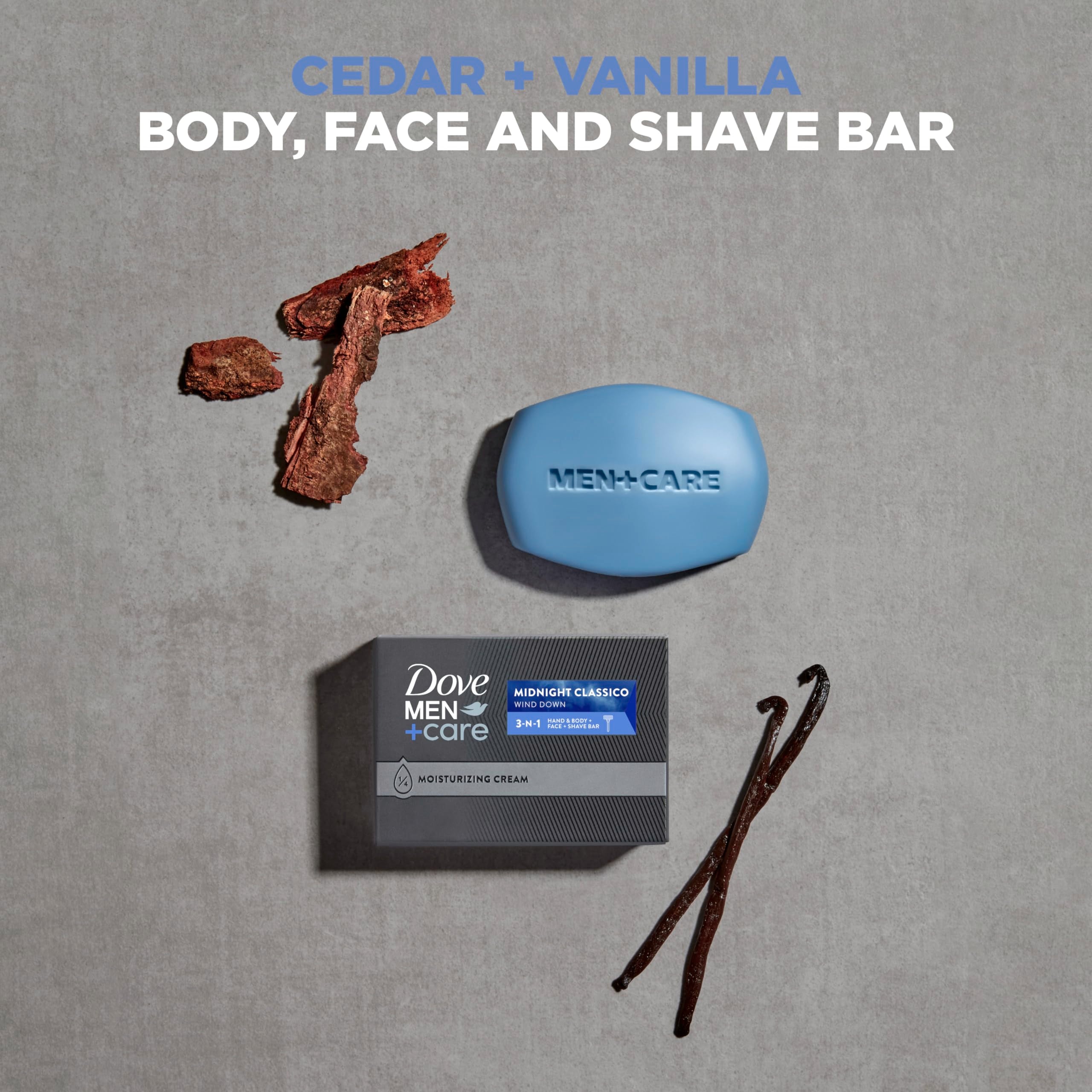 Dove Men+Care Midnight Classico Body & Shave Bar, 10-Pack