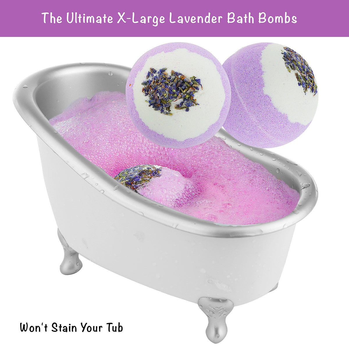 LOVERY Bath Gift Basket Set for Women: Relaxing at Home Spa Kit Scented - Lavender and Jasmine with Large Bath Bombs, Sa