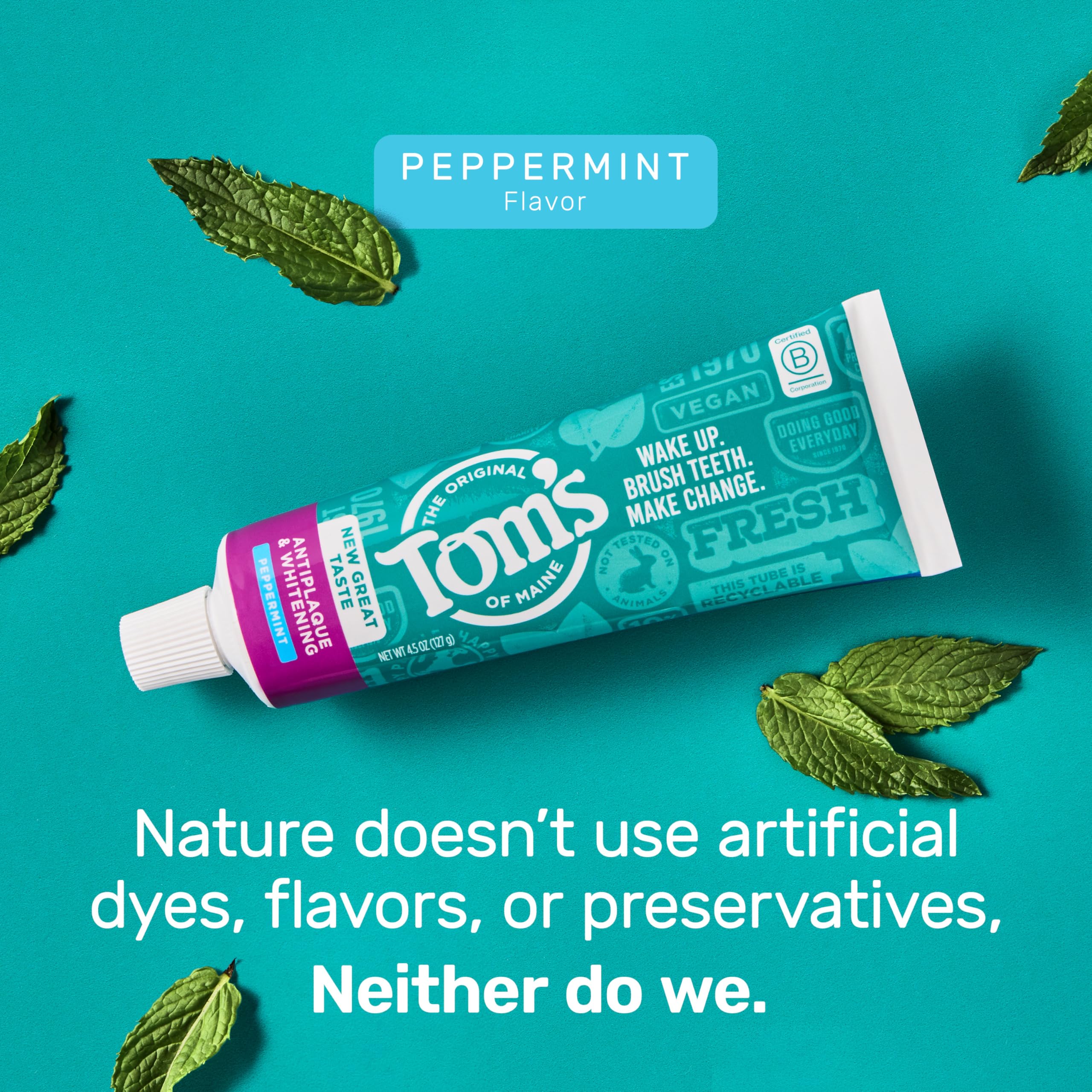 Tom's of Maine Antiplaque Whitening Toothpaste 2-Pack