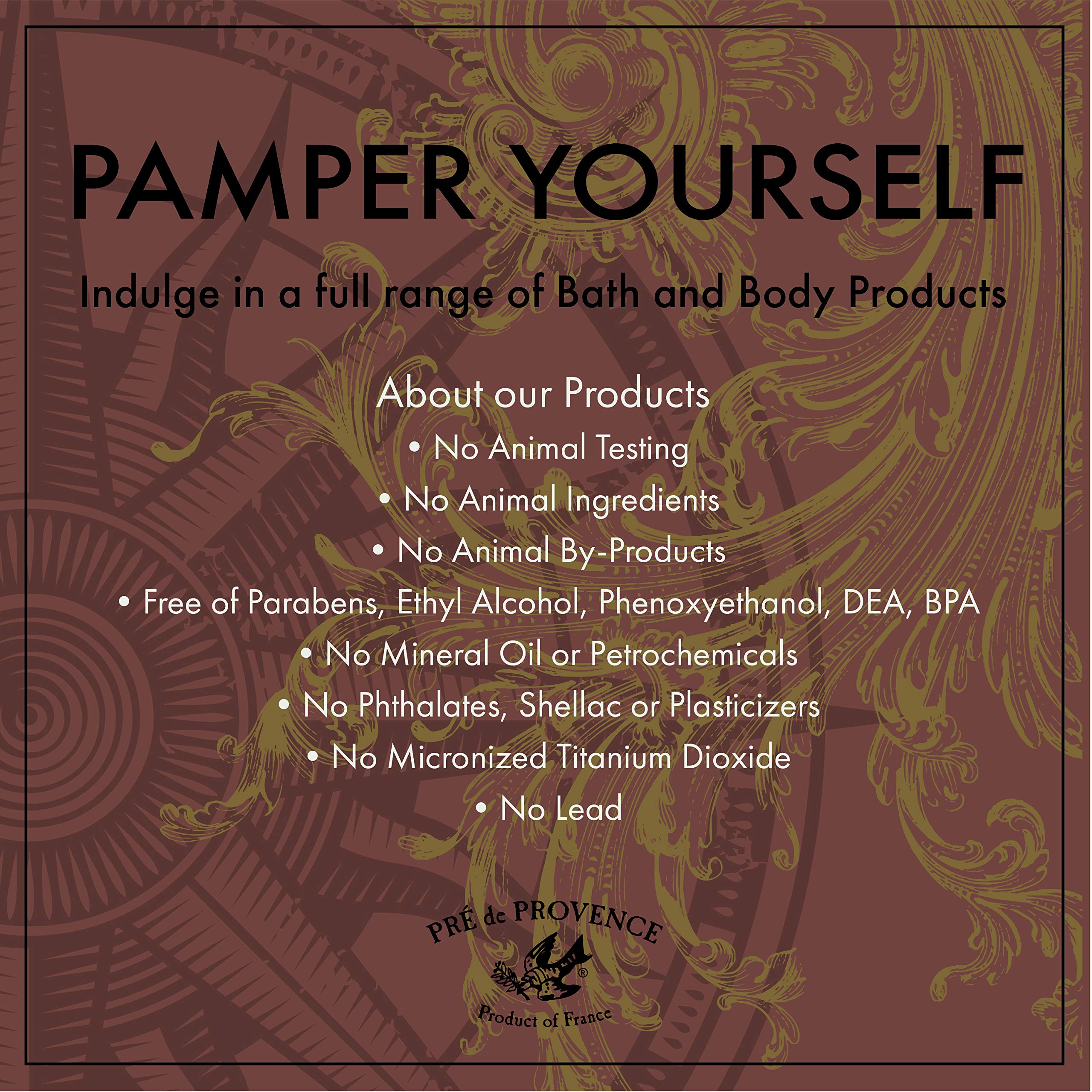 Pre de Provence No.63 men's shave soap in a tin, featuring a smooth, creamy lather for clean, comfortable shaving.