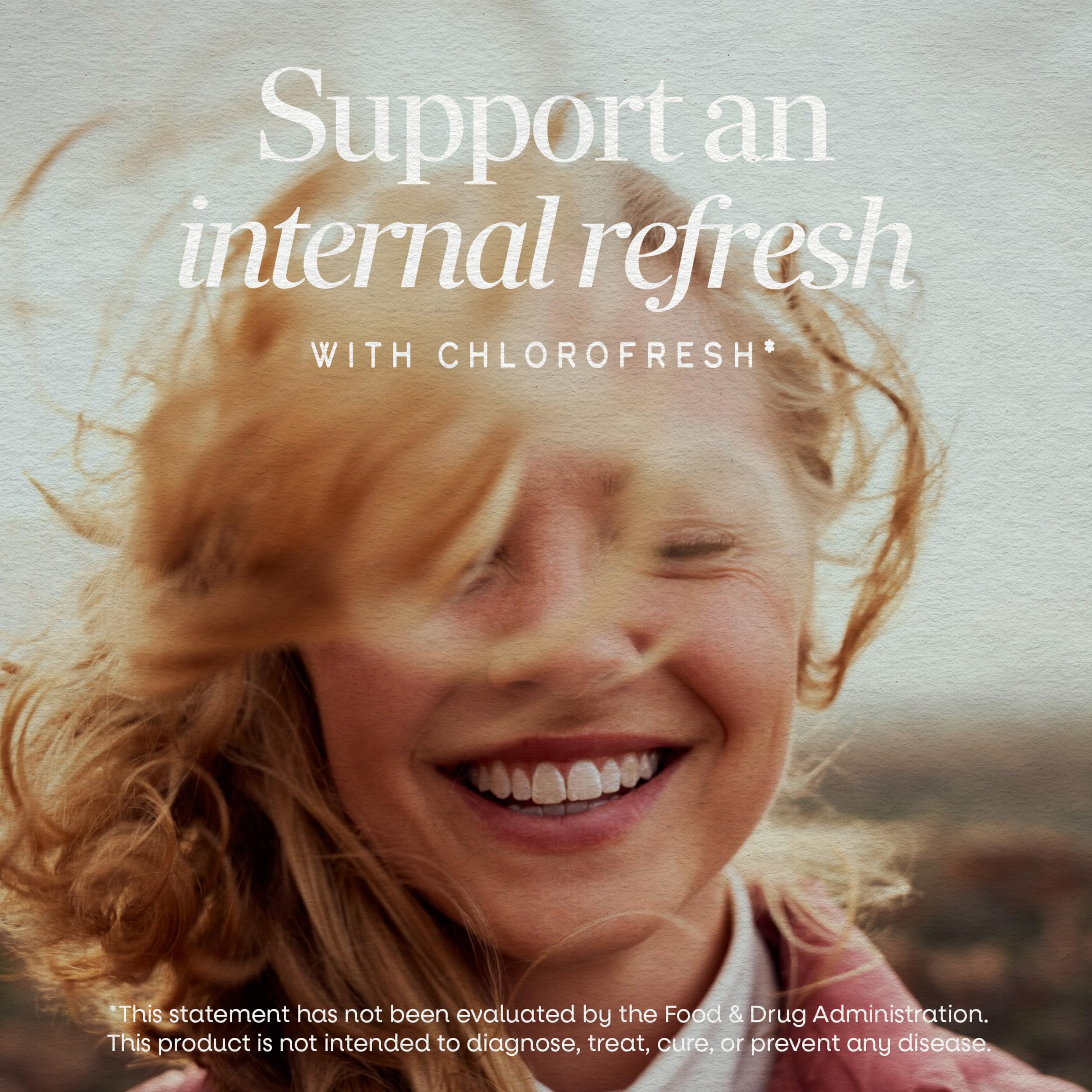 Nature's Way Chlorofresh liquid chlorophyll herbal supplement in a bottle, mint flavor, supports healthy skin and detox pathways.