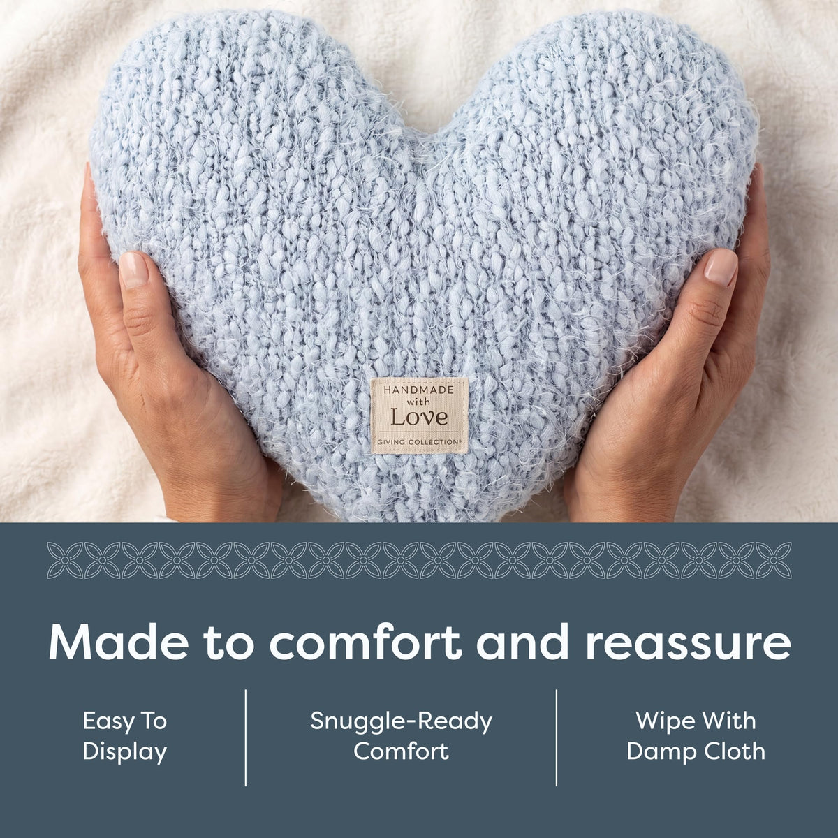 DEMDACO Giving Collection Soft Blue Weighted Giving Heart 1 - DEMDACO Official Imagery - 7