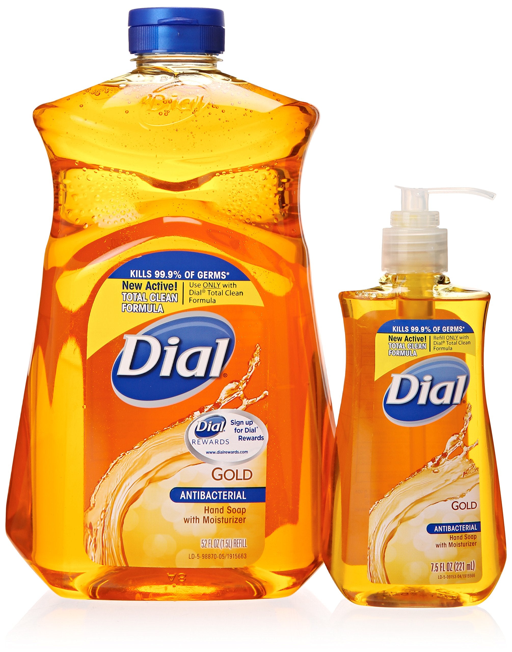 Dial Gold Antibacterial Liquid Hand Soap + 52 Oz Refill