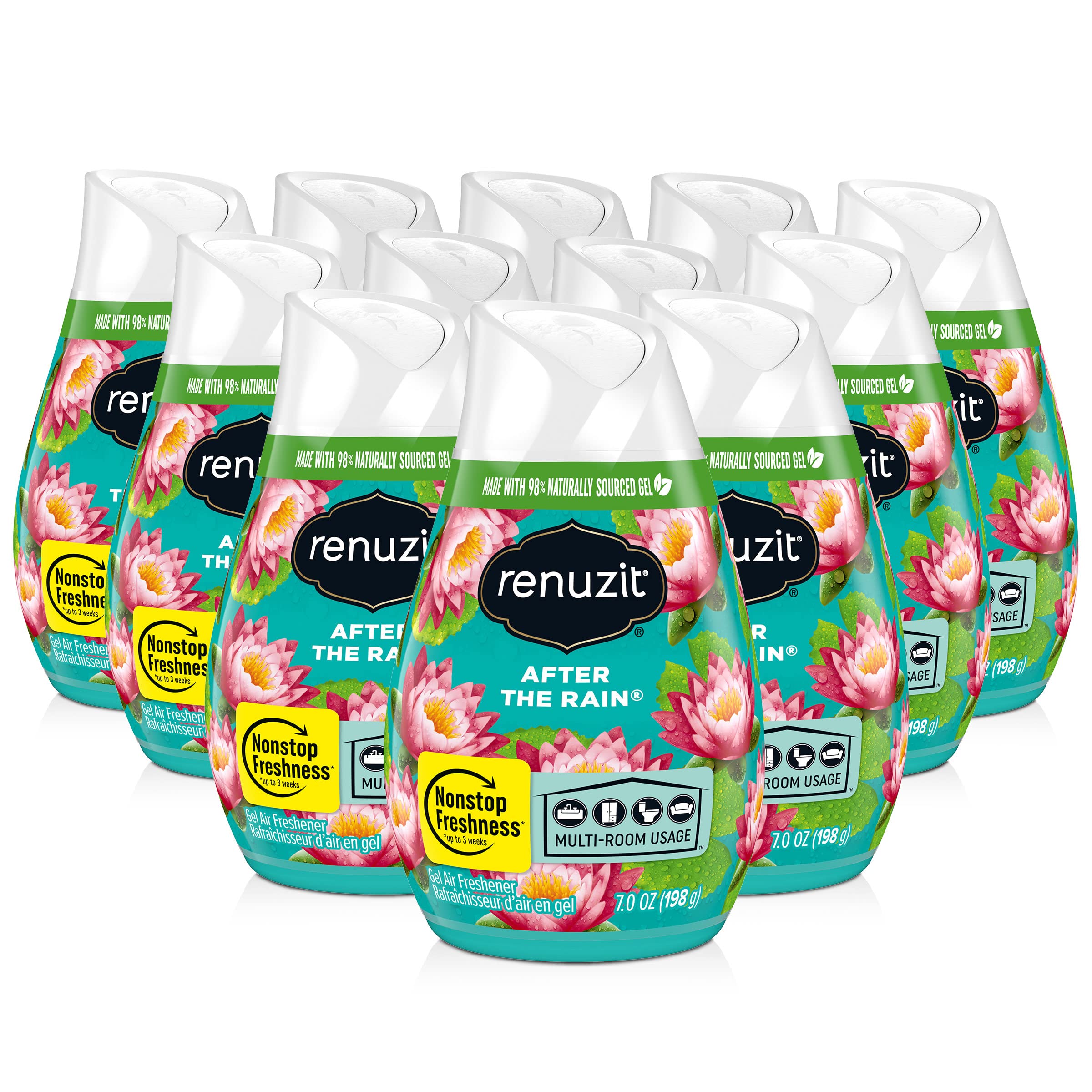 Renuzit Adjustable Gel Air Freshener Cone, After the Rain Scent, - Product Imagery