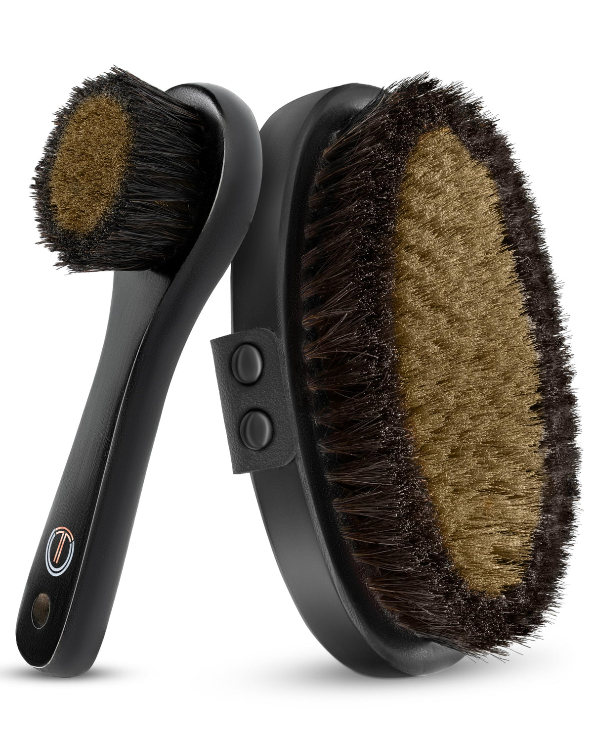 TheraCopper Copper Dry Brush Bundle for Women Premium Copper Body Brush & Facial Dry Brush with Natural Copper Bristles 