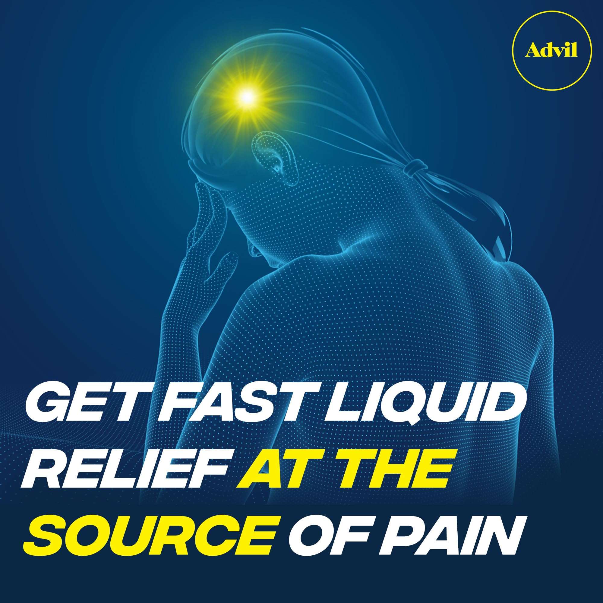 Advil Liqui-Gels 200mg Ibuprofen medication capsules with Advil PM for pain relief and sleep aid, displayed in a bottle.