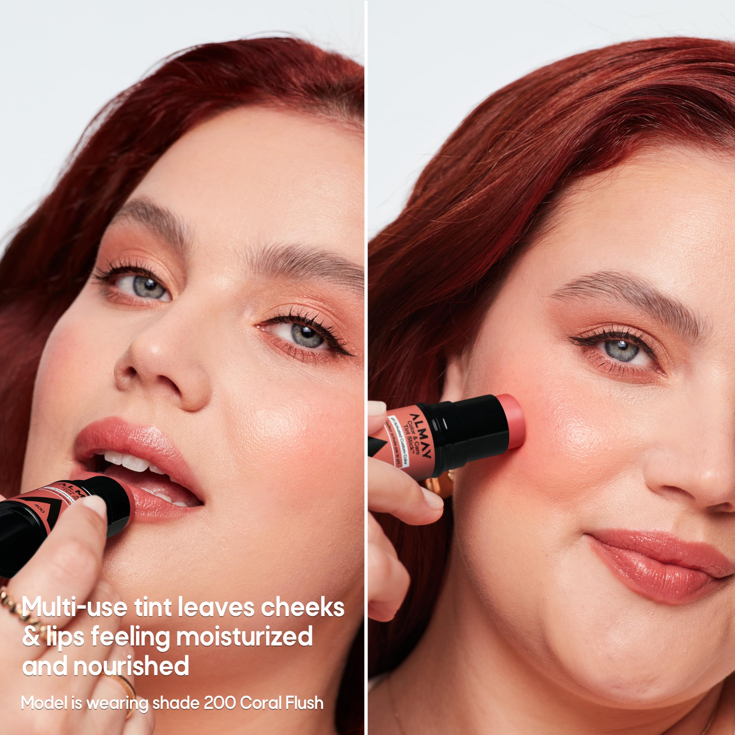 Almay Color & Care Tint Stick in Natural Flush, a face shaping makeup product with a natural tint and 0.25 oz size.