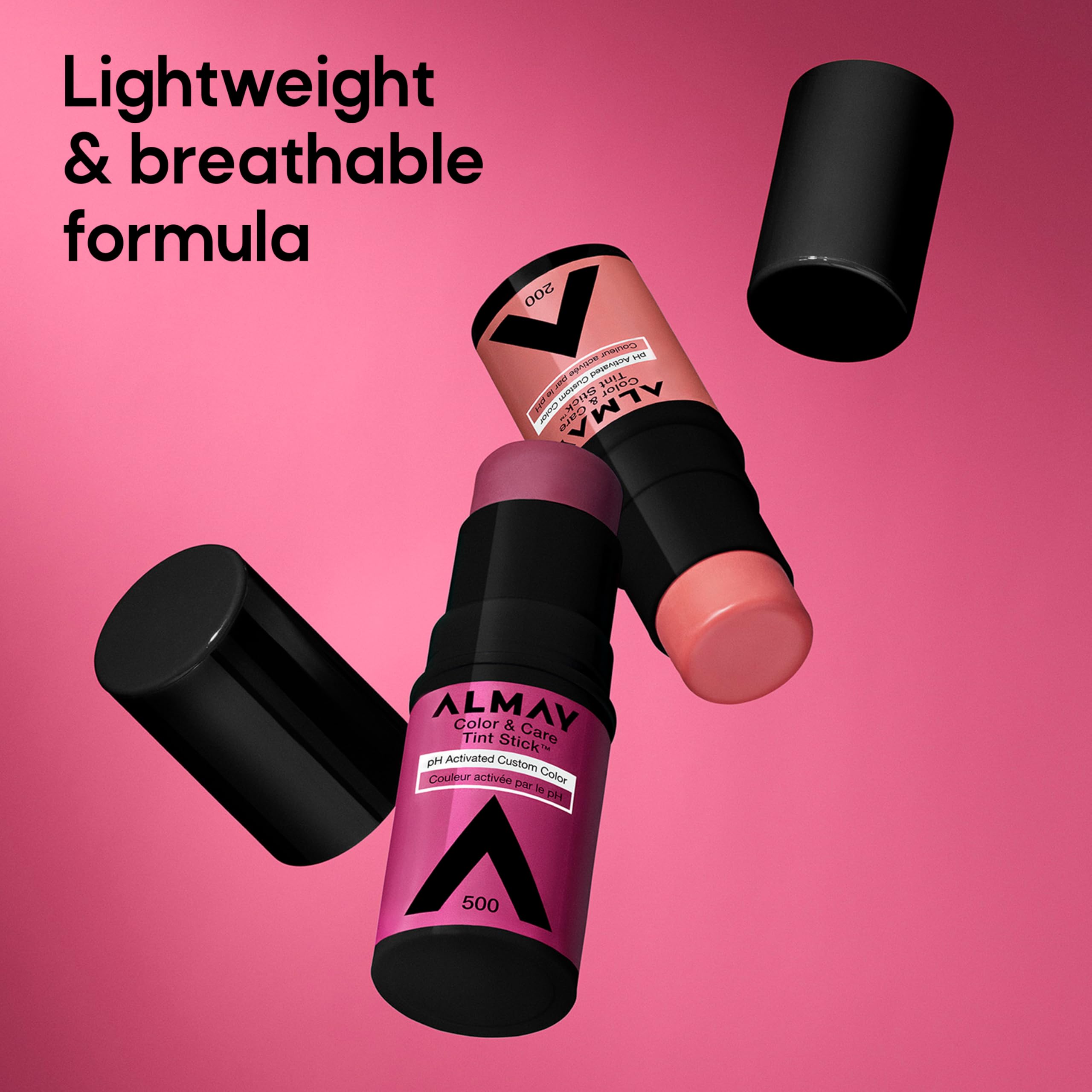 Almay Color & Care Tint Stick in Natural Flush, 0.25 oz, face shaping makeup with a natural pink tint and smooth application.