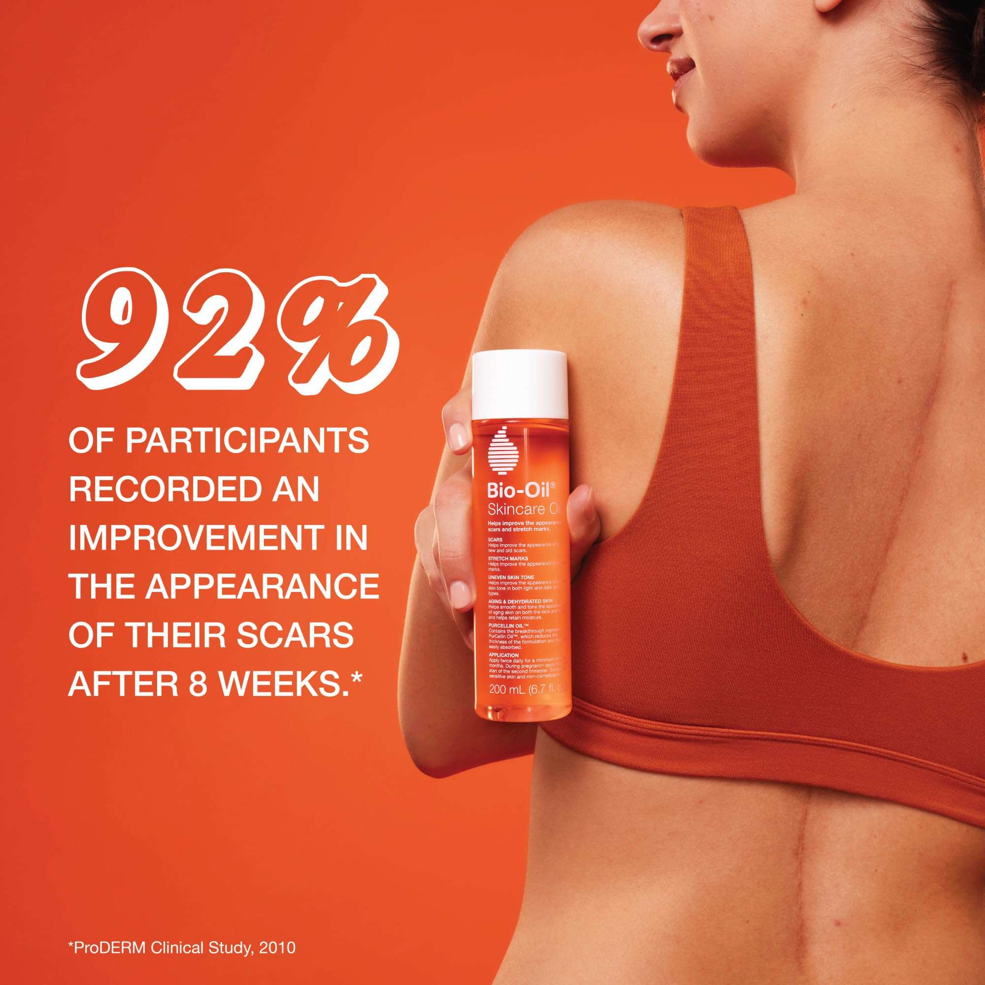 Bio-Oil skincare bundle with three moisturizer bottles for stretch marks and dry skin, featuring the Bio-Oil brand.