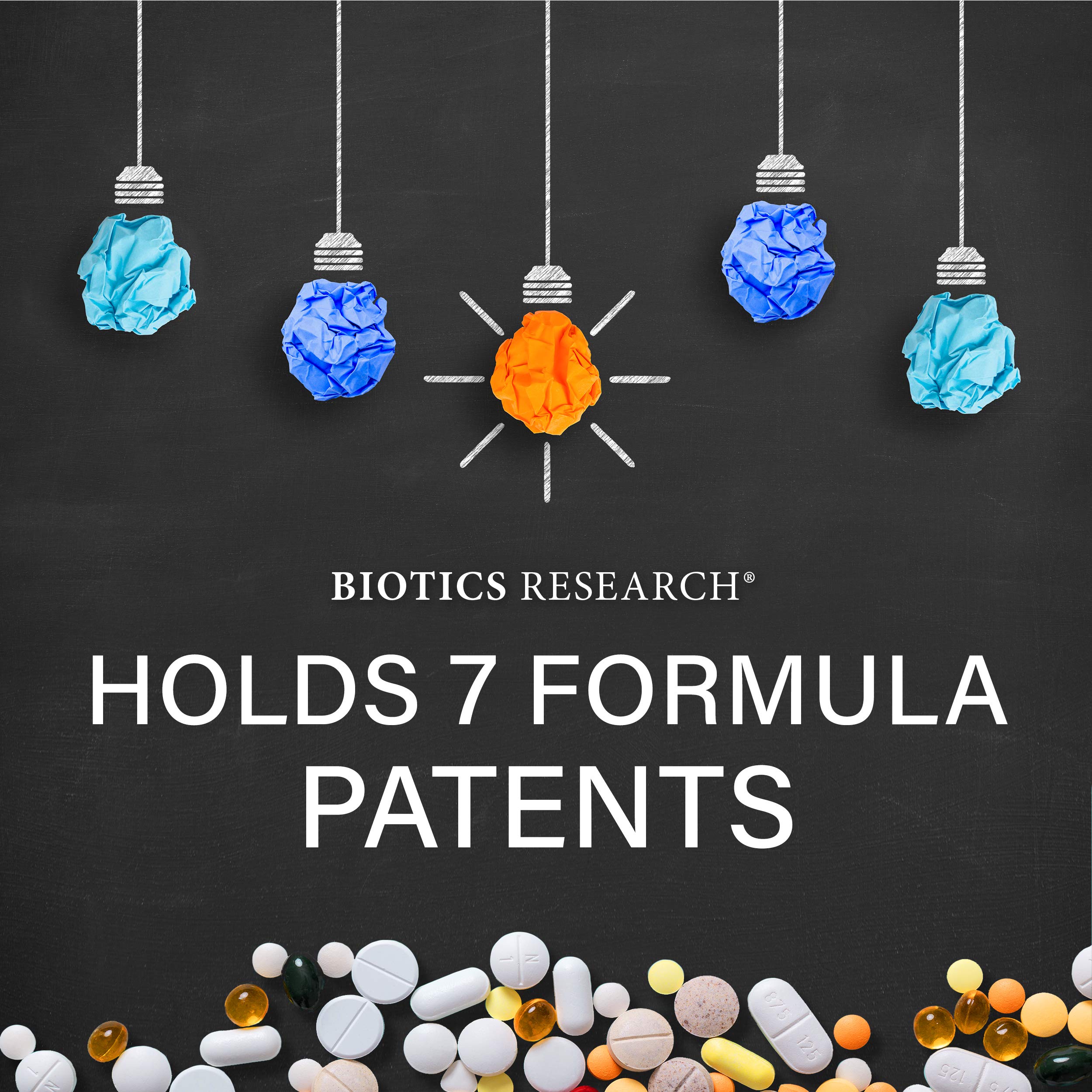 Biotics Research Bio-B Complex high potency vitamin supplement bottles with 90 tablets, featuring colorful label and tablet images.