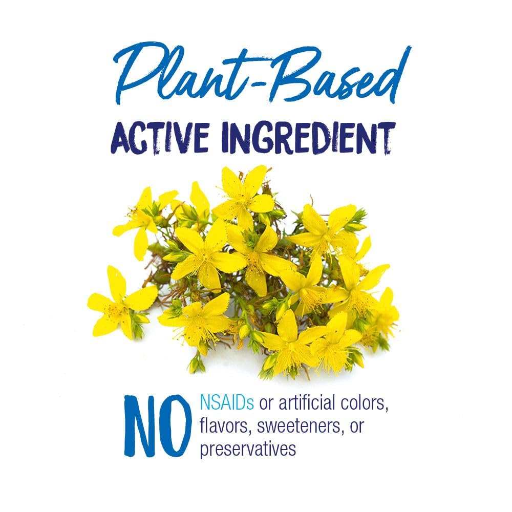 Boiron Hypericum 30C nerve pain relief pellets in a 3-pack, natural homeopathic medication for nerve discomfort.