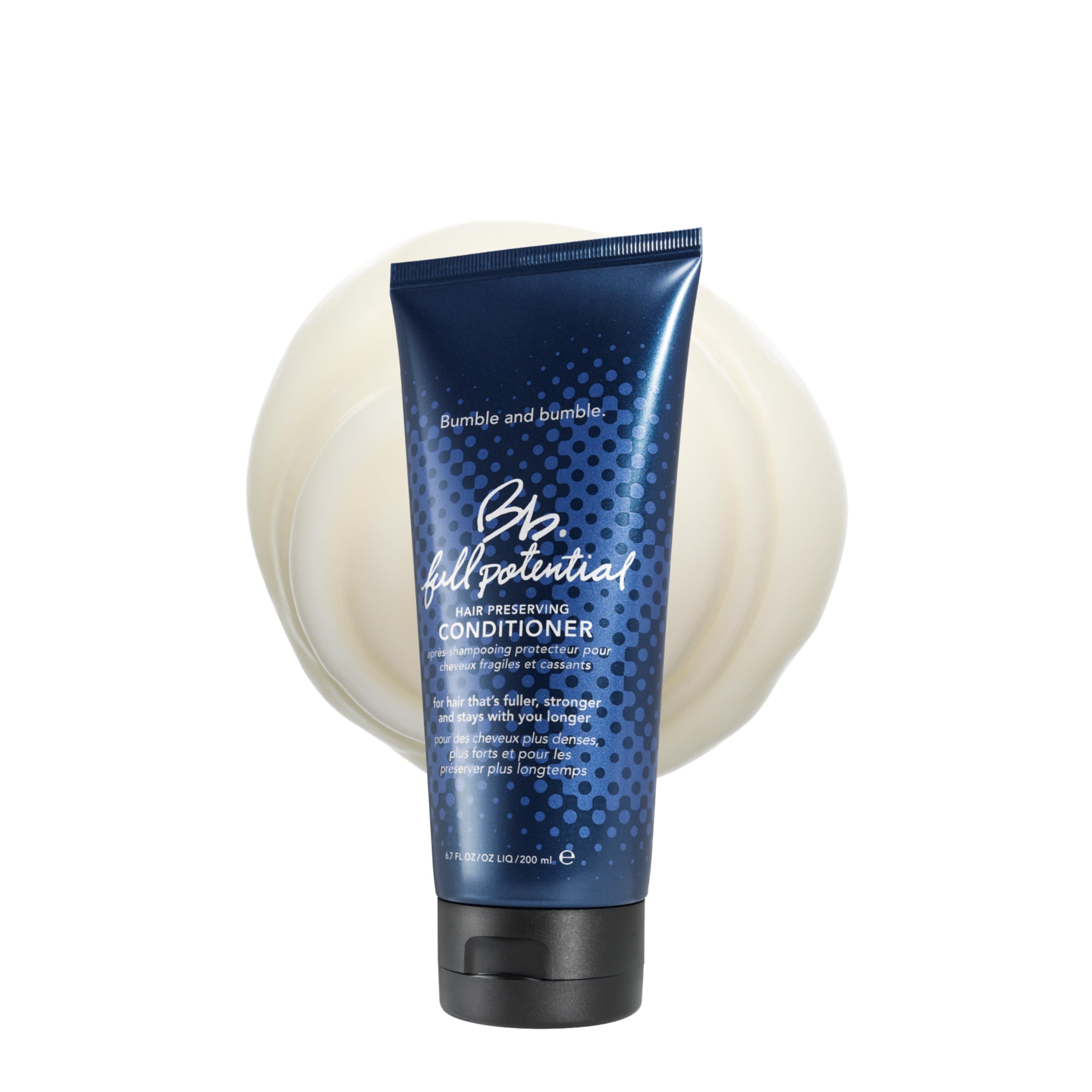 Bumble and bumble Full Potential Conditioner in a 6.7 fl oz bottle, designed to nourish and strengthen hair.