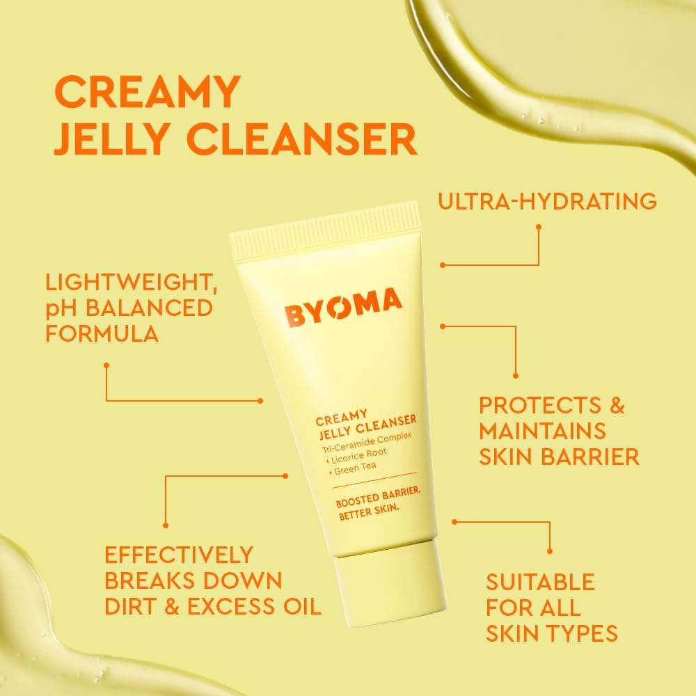 BYOMA So Hydrating Set with barrier repair skincare trio including moisturizer, serum, and cleanser for glowing, healthy skin