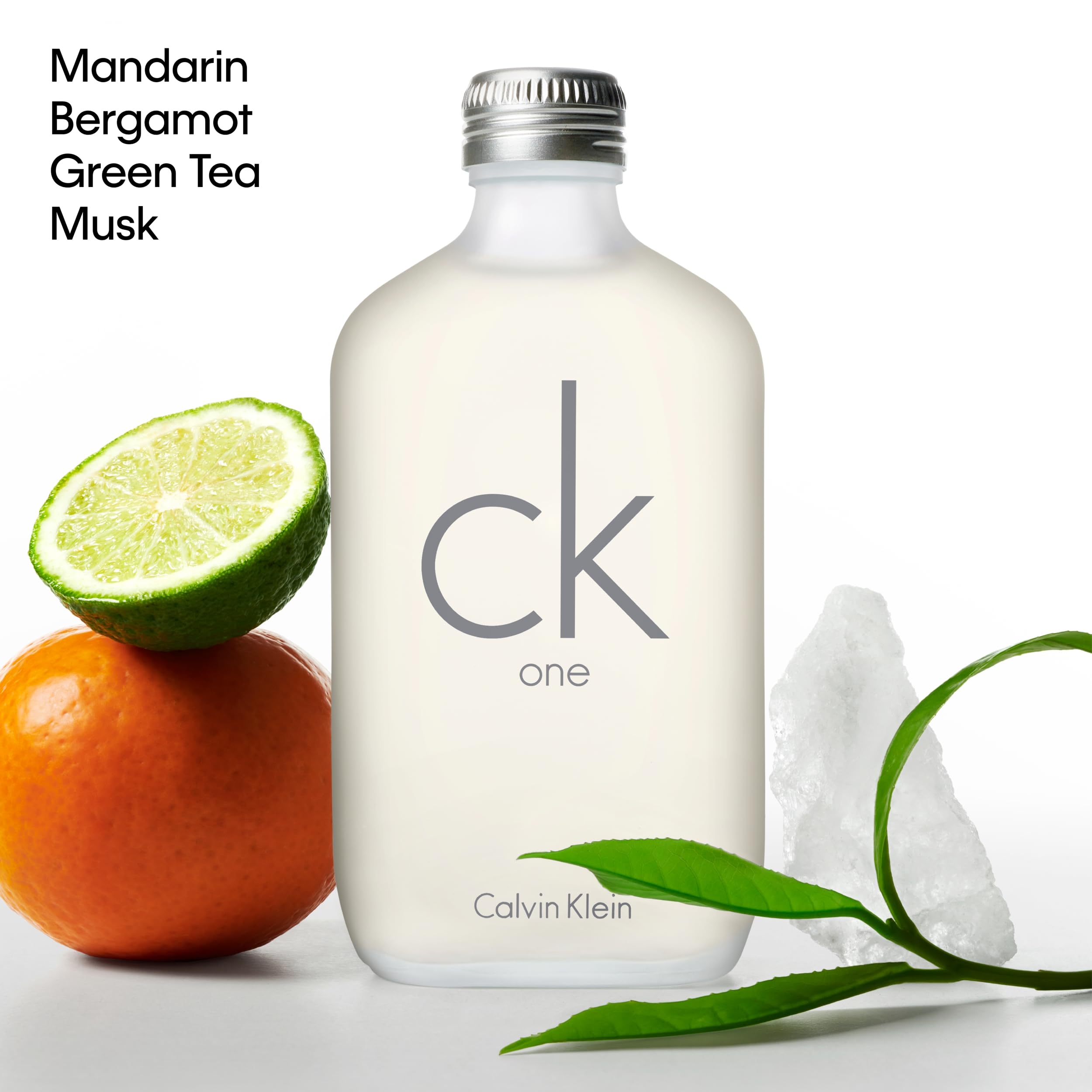 Calvin Klein CK One unisex Eau de Toilette bottle, 1.7 oz, with sleek design and minimalist branding.