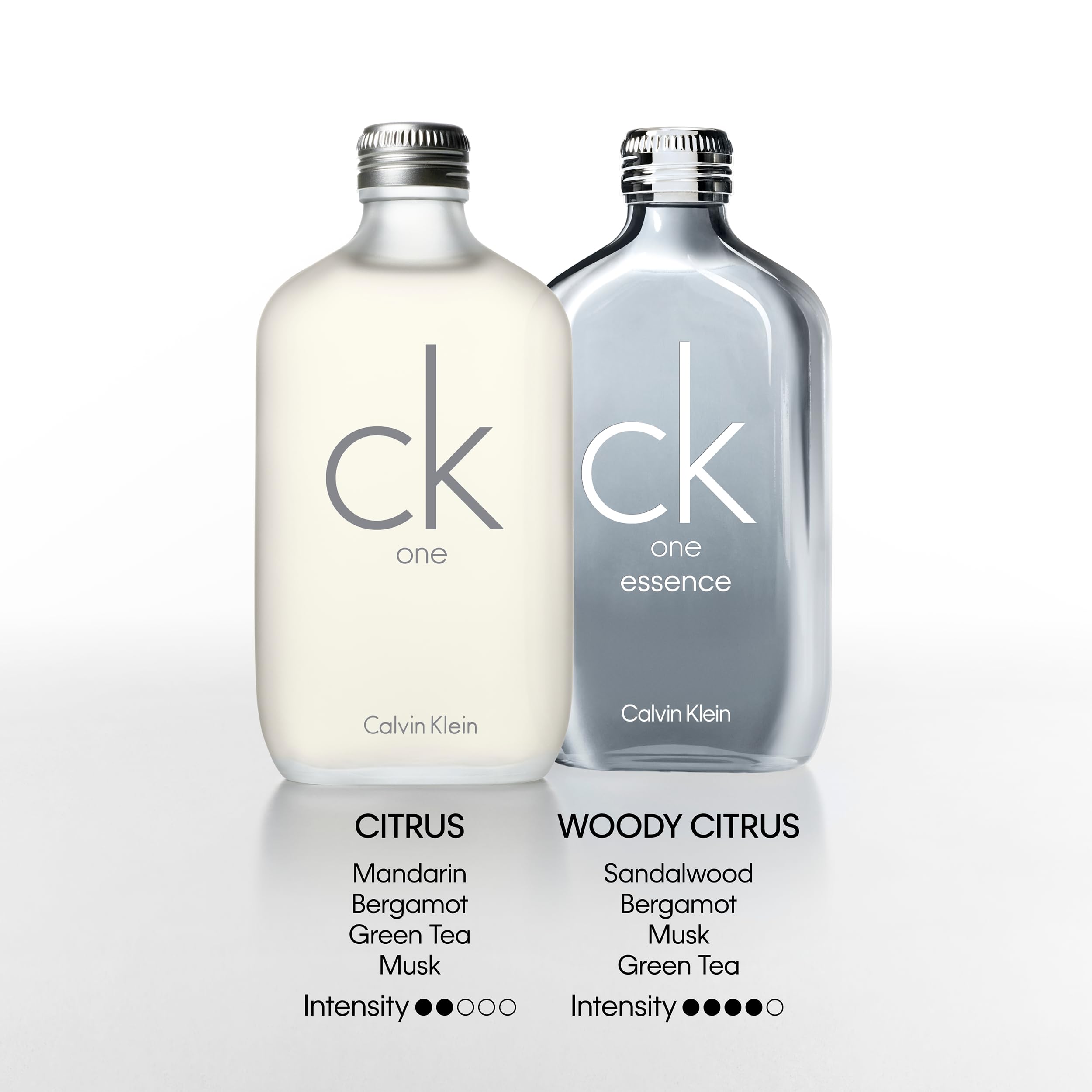 Calvin Klein CK One unisex Eau de Toilette 1.7 oz bottle, clear glass with minimalist design, representing the iconic fragrance.