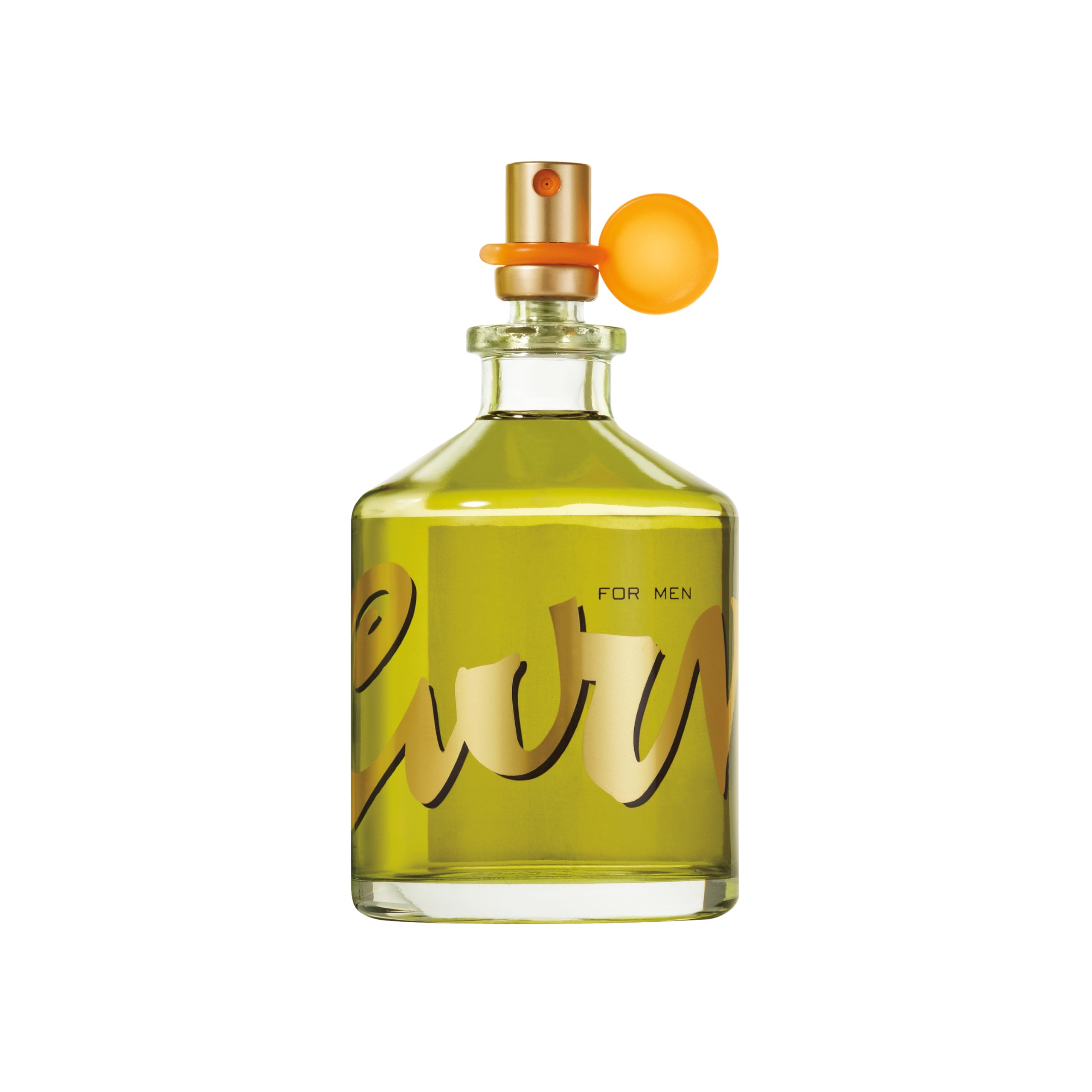 Curve for Men cologne spray, 4.2 fl oz, with spicy woody scent, featuring a sleek bottle design.