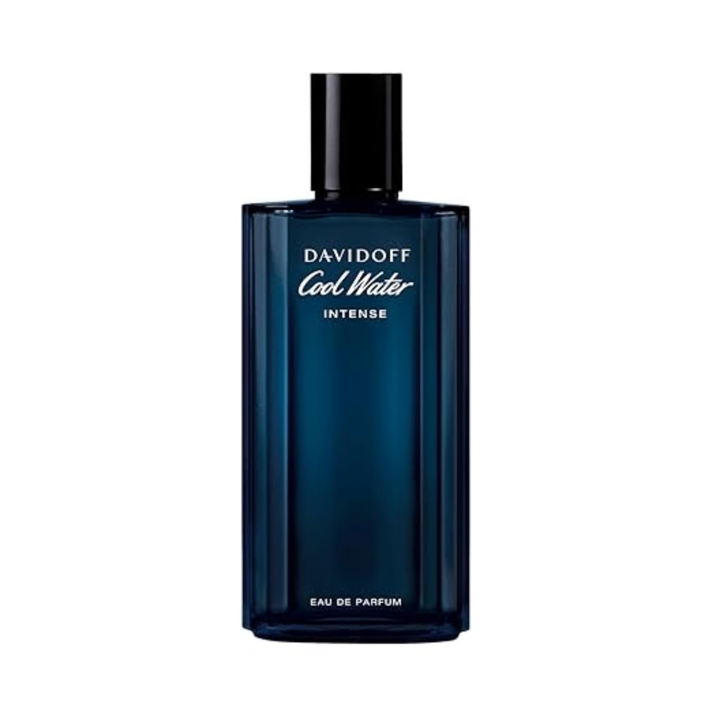 Davidoff Cool Water EDP Intense Amber men's cologne bottle with sleek design and amber-colored liquid.