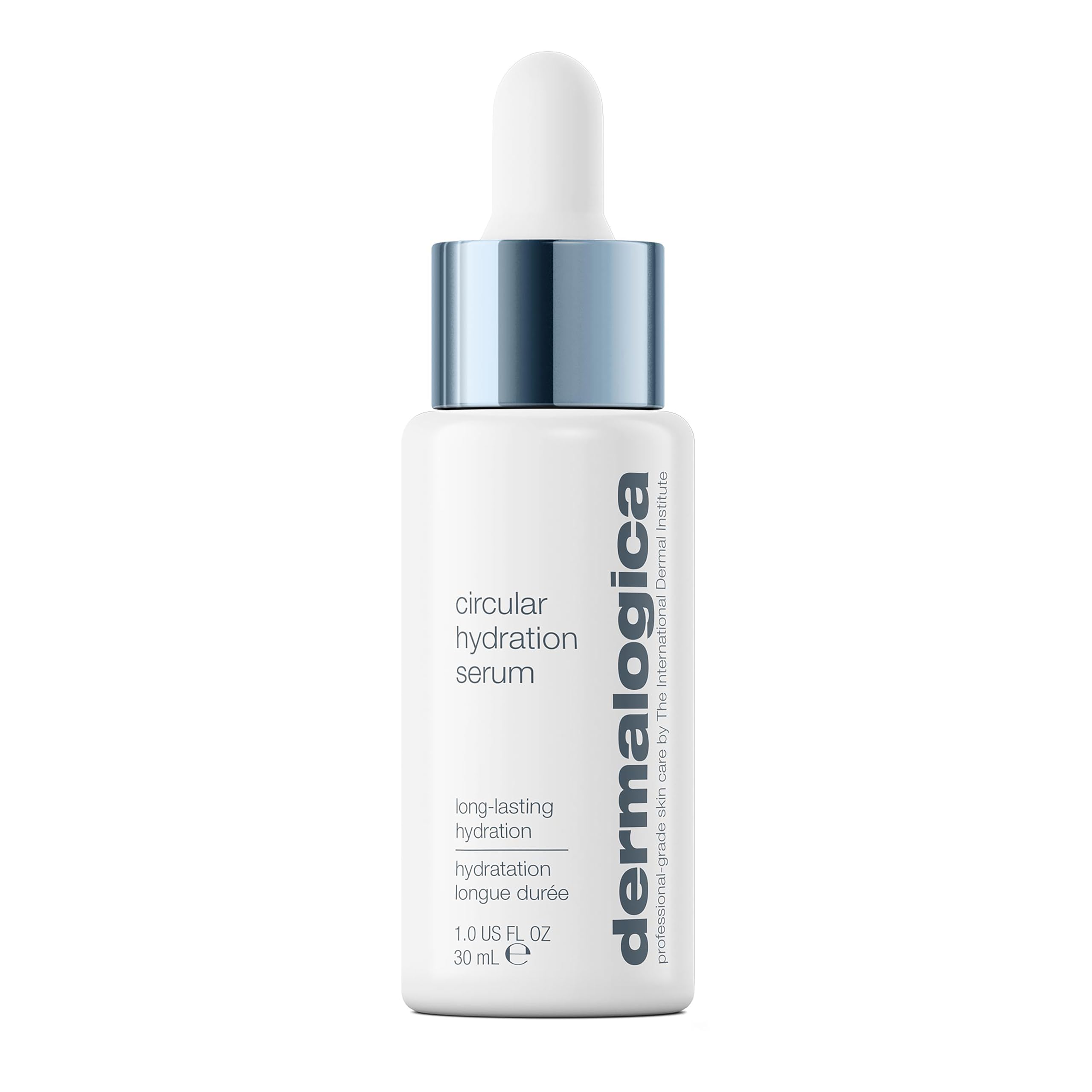 Dermalogica Circular Hydration Serum with hyaluronic acid for deep facial hydration and skin revitalization.
